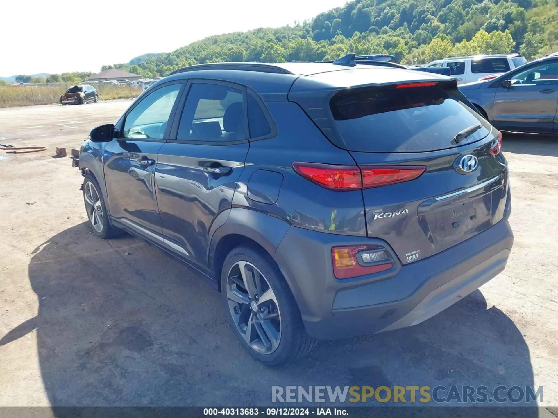 3 Photograph of a damaged car KM8K3CA52LU486346 HYUNDAI KONA 2020