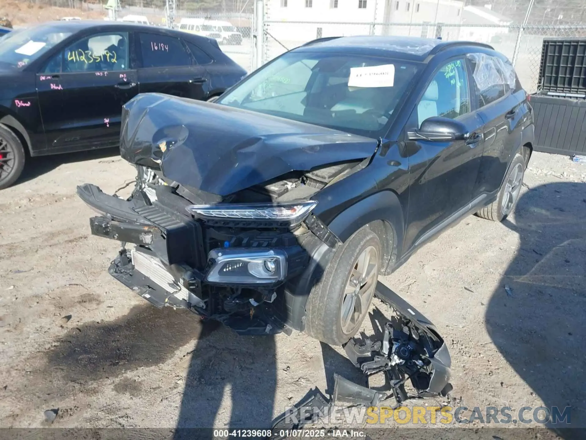 2 Photograph of a damaged car KM8K3CA53LU525591 HYUNDAI KONA 2020