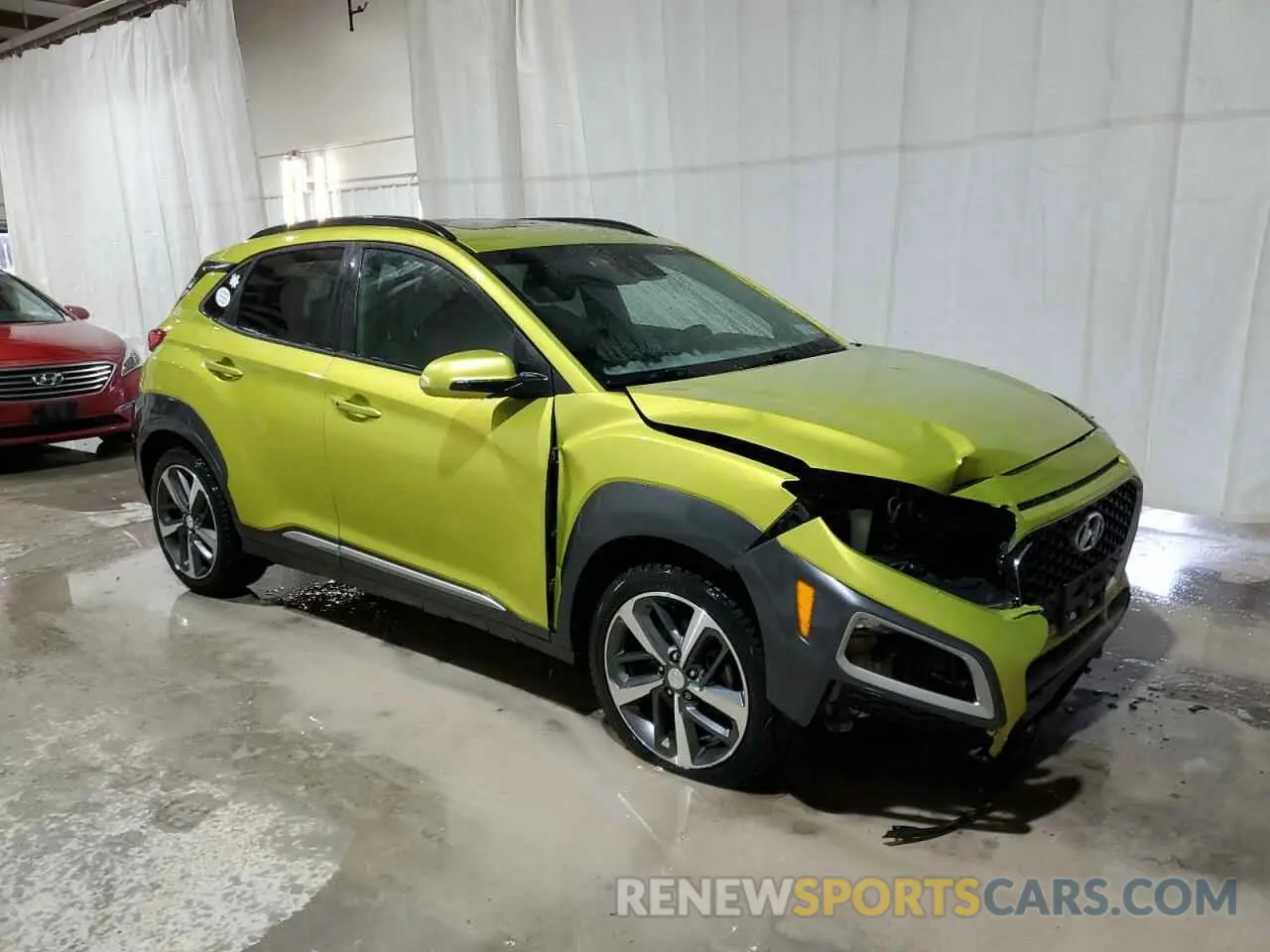 4 Photograph of a damaged car KM8K3CA57LU549960 HYUNDAI KONA 2020
