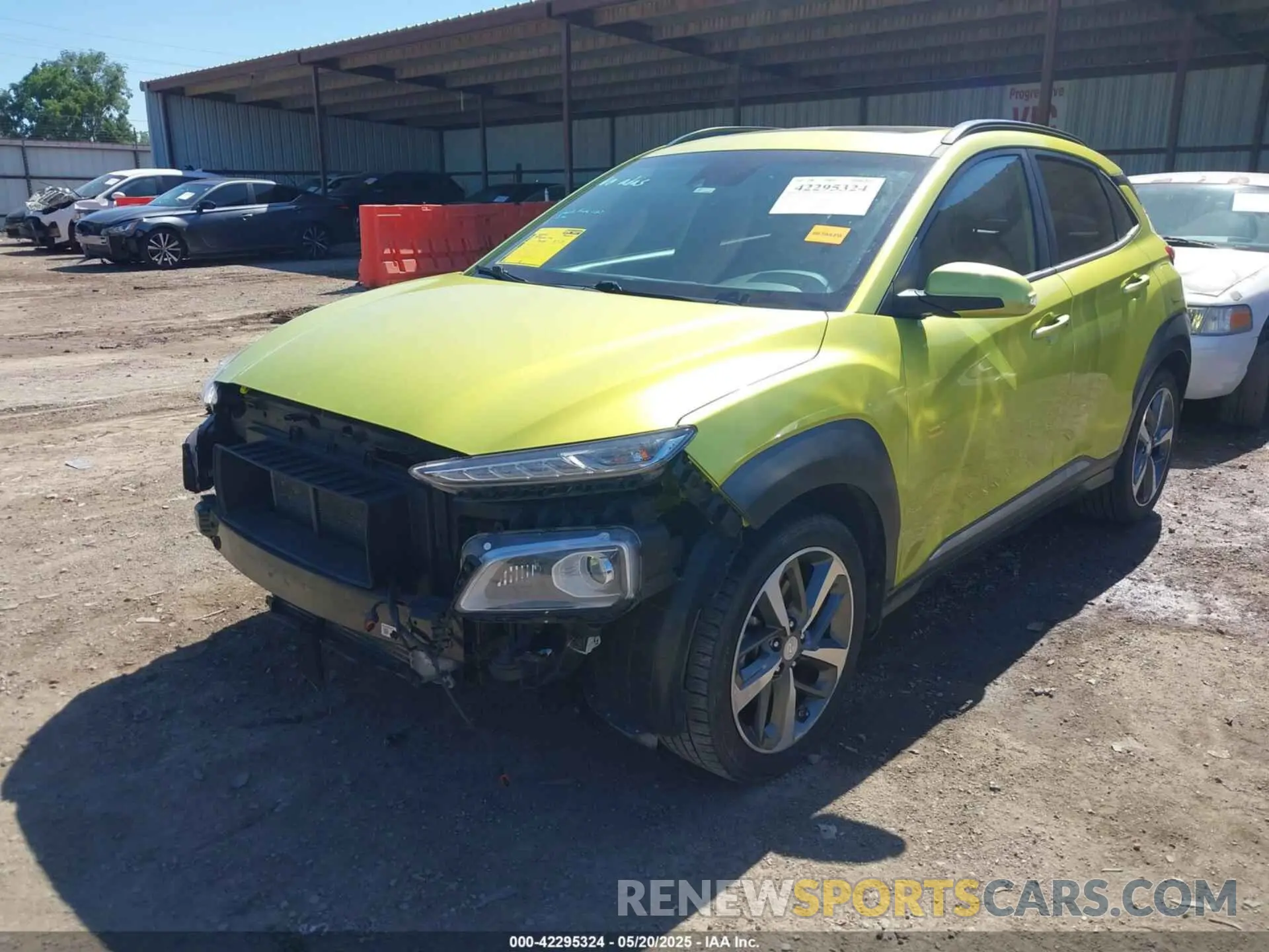 2 Фотография поврежденного автомобиля KM8K3CA5XLU464949 HYUNDAI KONA 2020