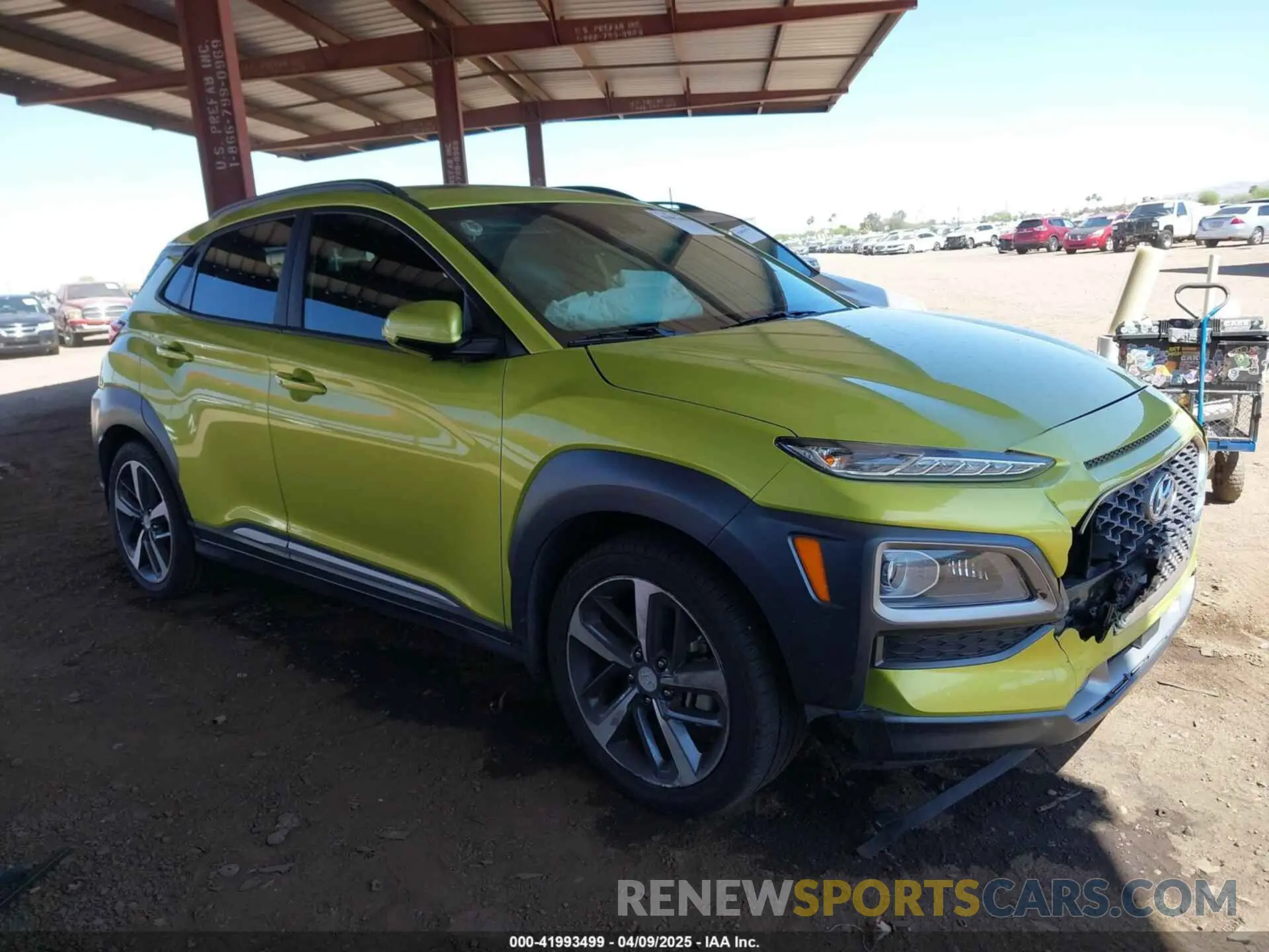 1 Фотография поврежденного автомобиля KM8K53A52LU486891 HYUNDAI KONA 2020