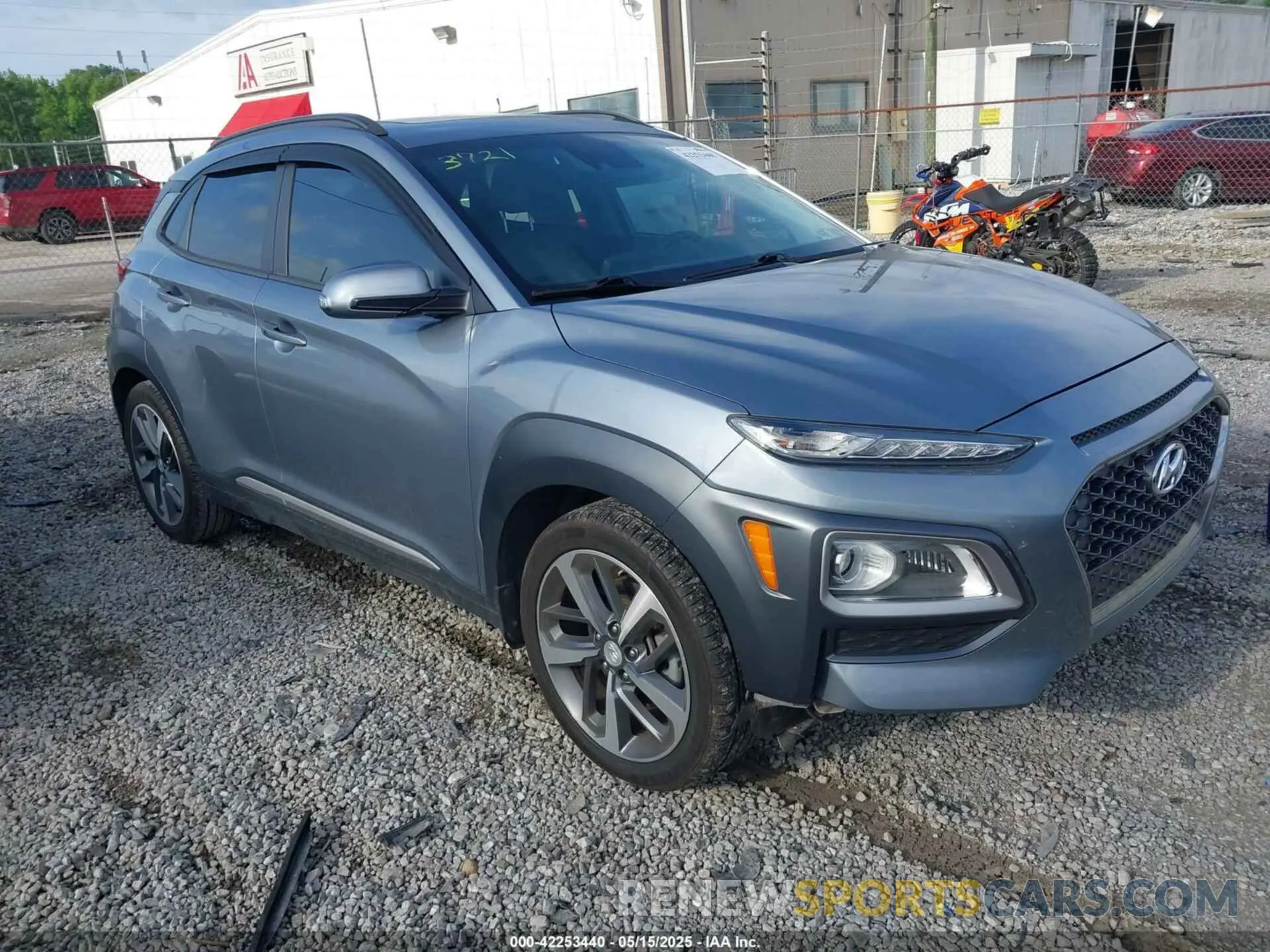 1 Photograph of a damaged car KM8K53A55LU453223 HYUNDAI KONA 2020