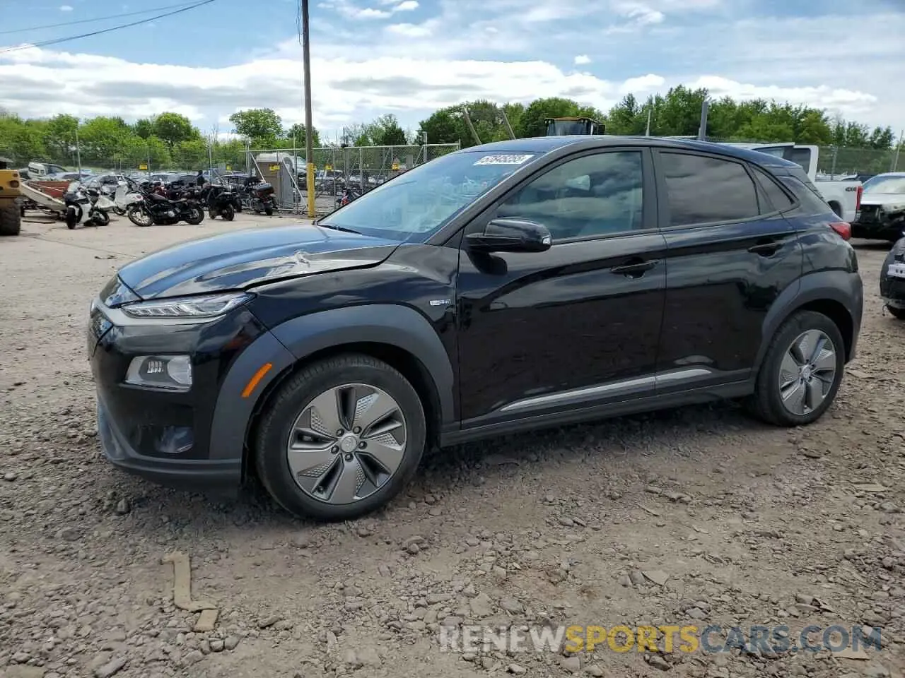 1 Photograph of a damaged car KM8K53AG7LU078890 HYUNDAI KONA 2020