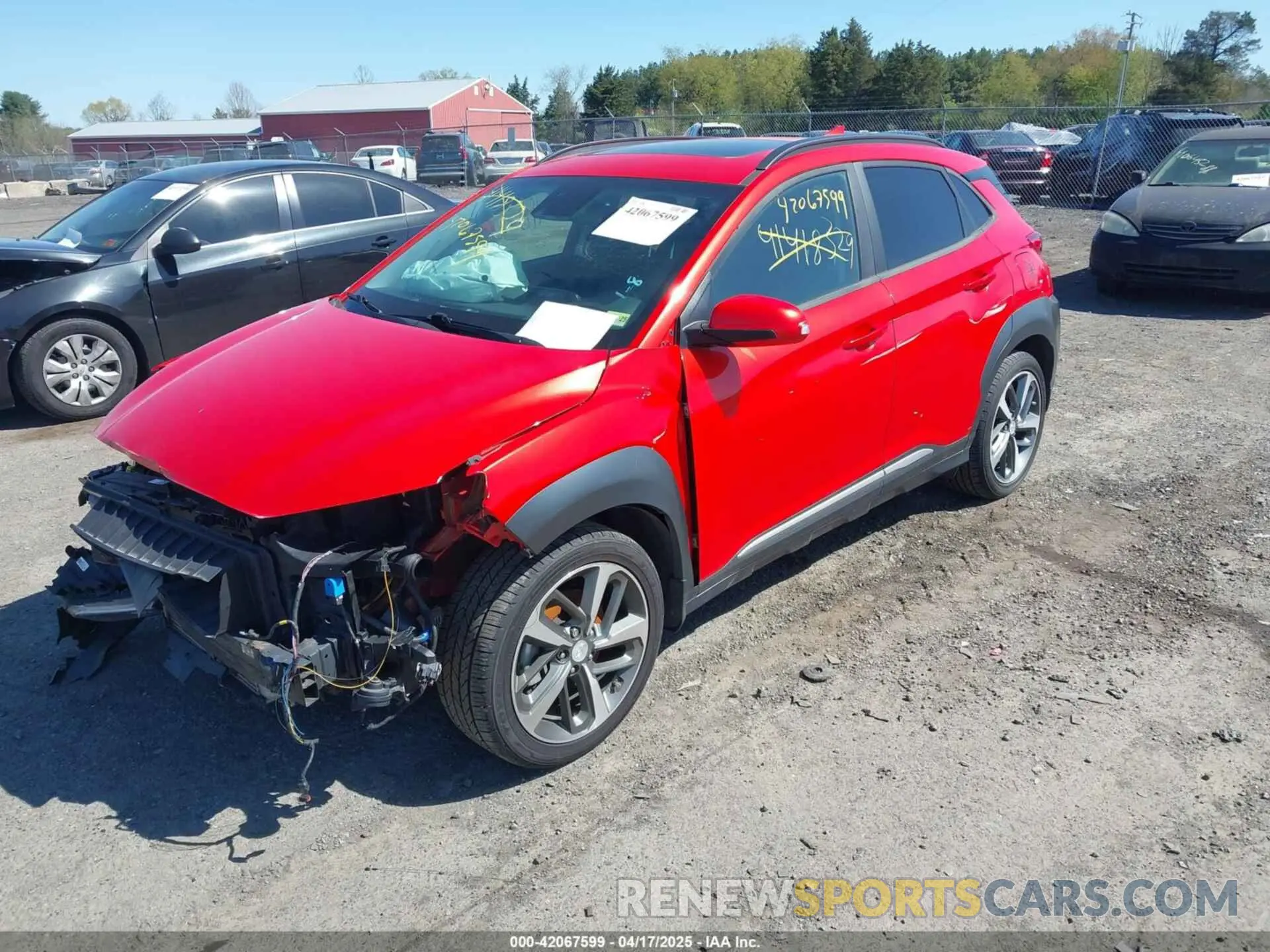 2 Фотография поврежденного автомобиля KM8K5CA51LU539807 HYUNDAI KONA 2020