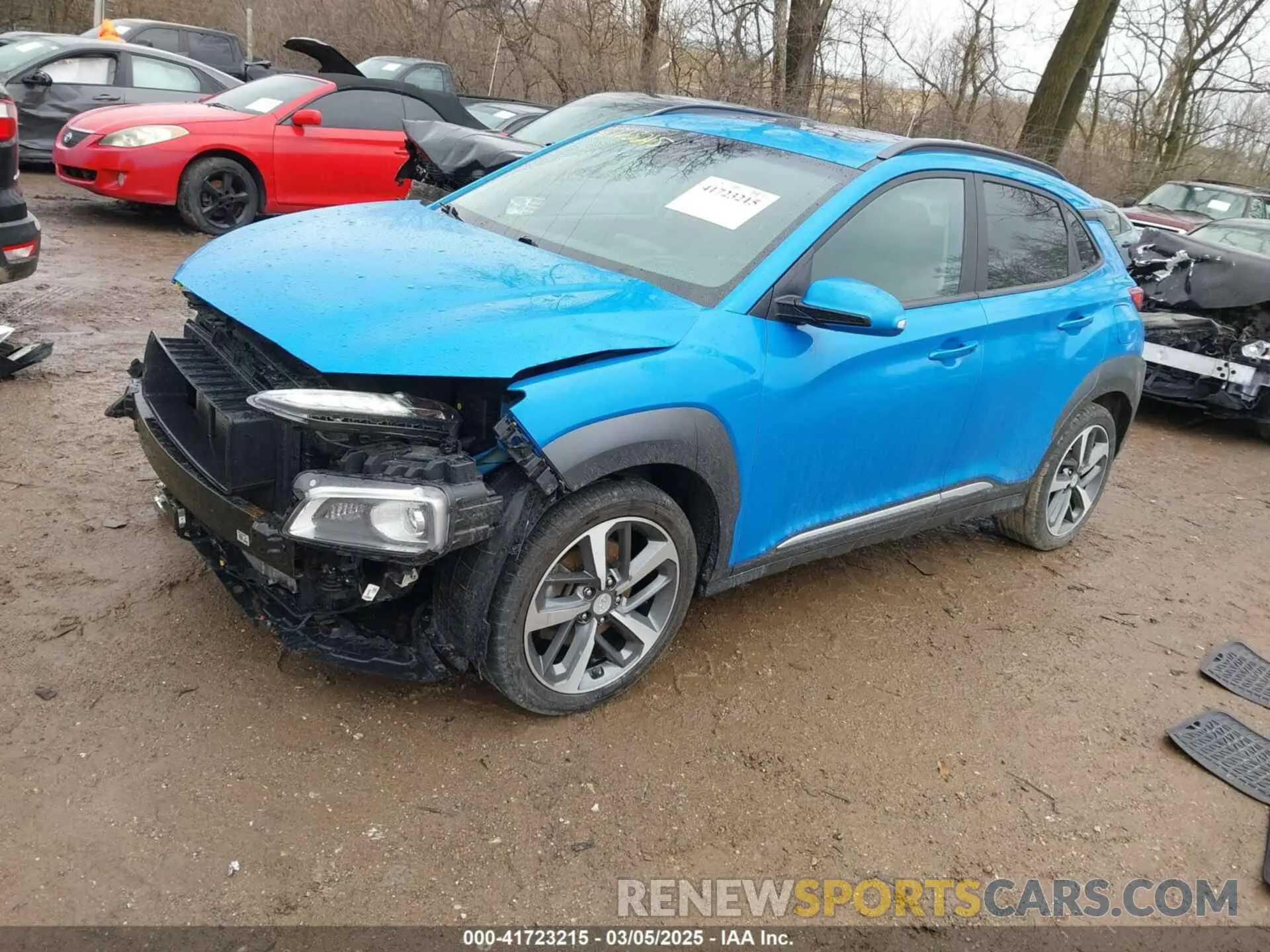 2 Photograph of a damaged car KM8K5CA54LU428684 HYUNDAI KONA 2020