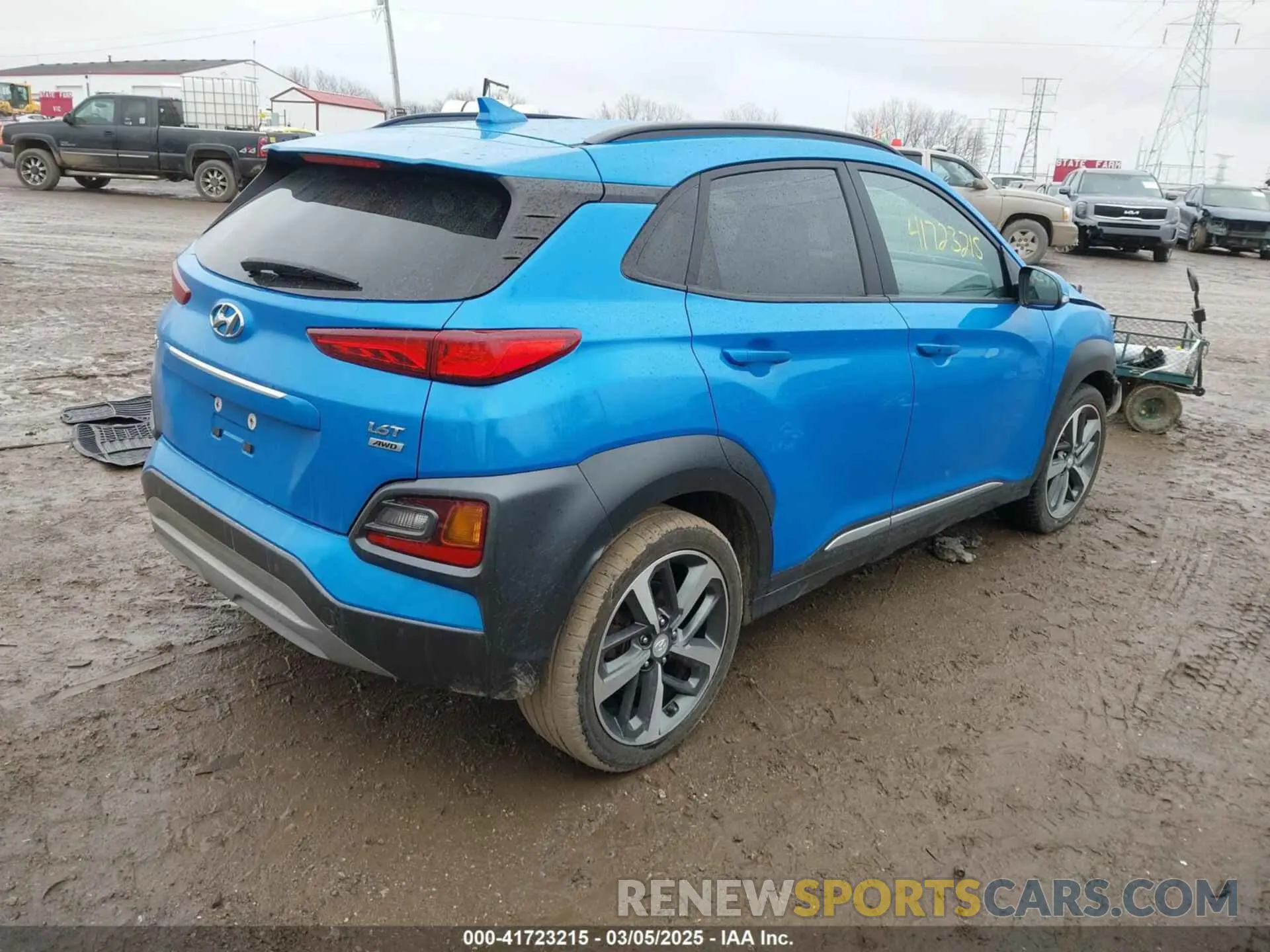 4 Photograph of a damaged car KM8K5CA54LU428684 HYUNDAI KONA 2020
