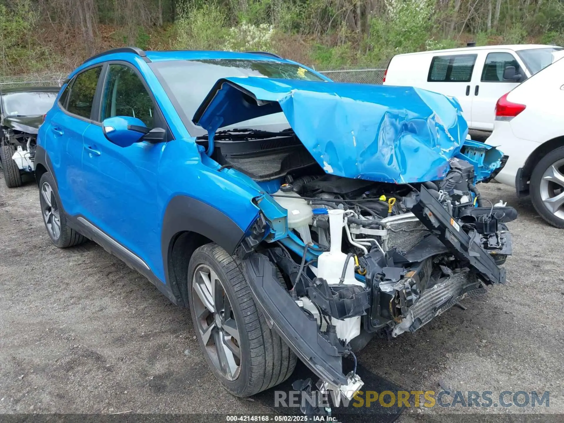 1 Photograph of a damaged car KM8K5CA57LU495375 HYUNDAI KONA 2020