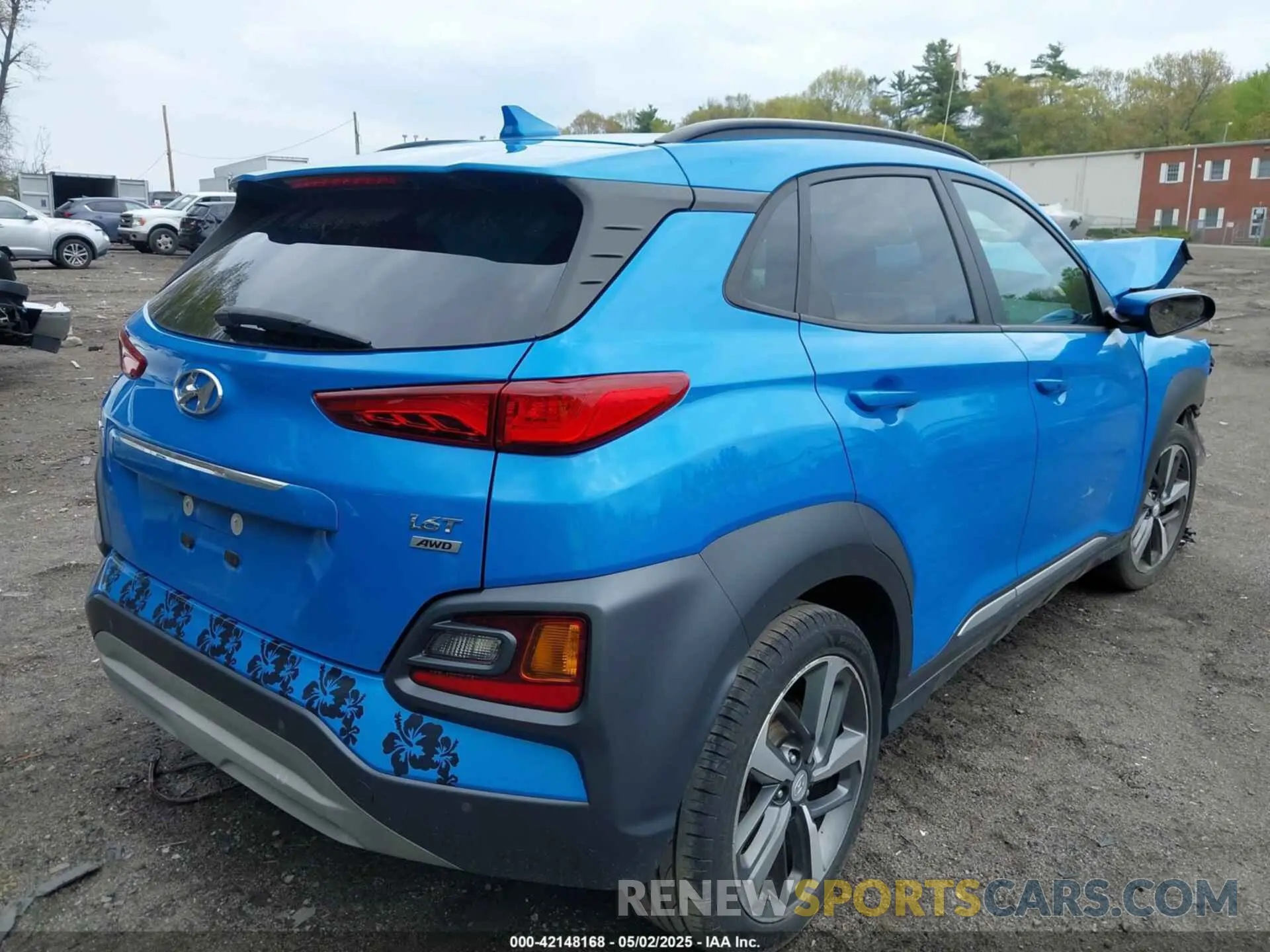 4 Photograph of a damaged car KM8K5CA57LU495375 HYUNDAI KONA 2020