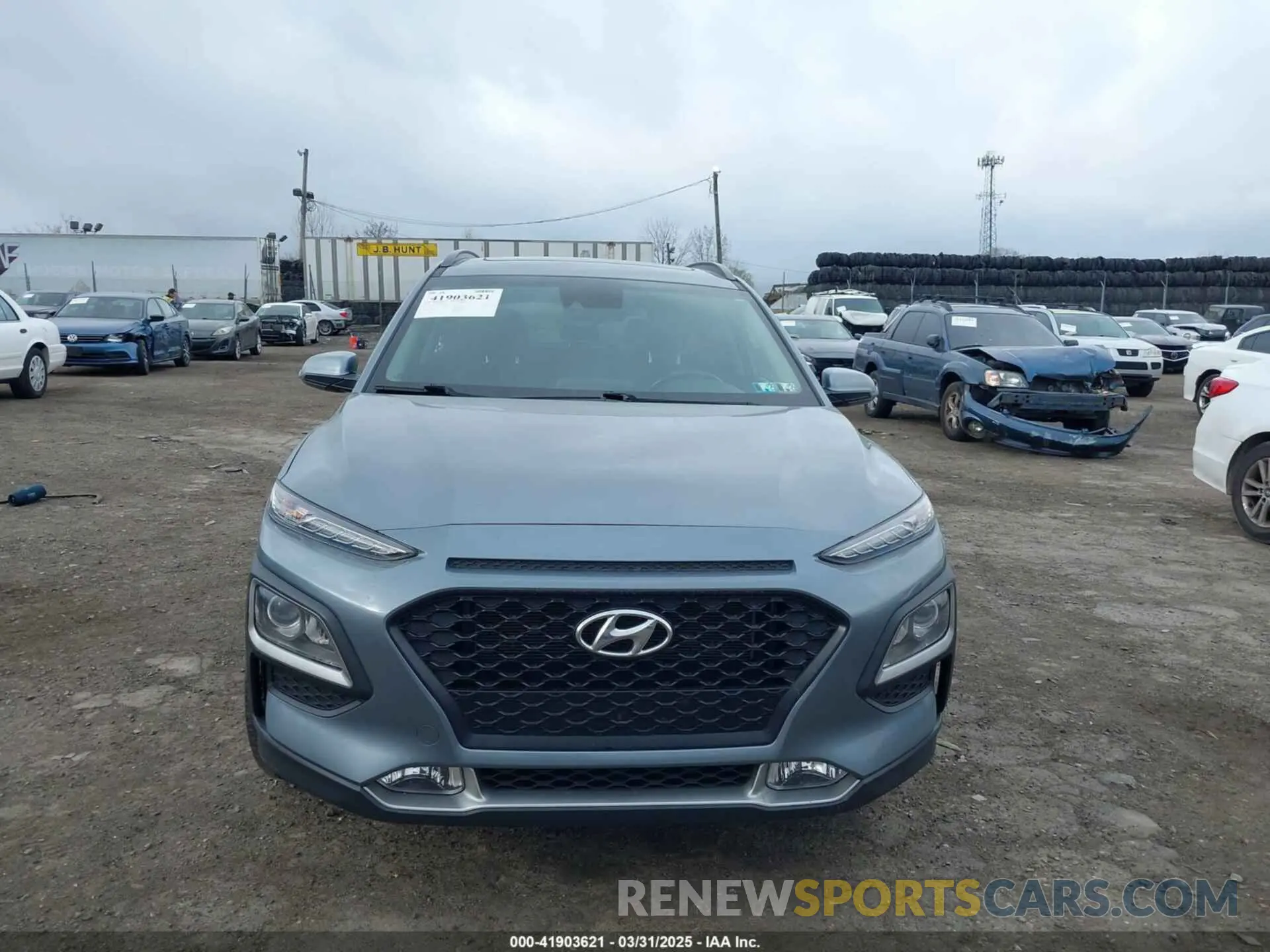 13 Photograph of a damaged car KM8K6CAA6LU448963 HYUNDAI KONA 2020