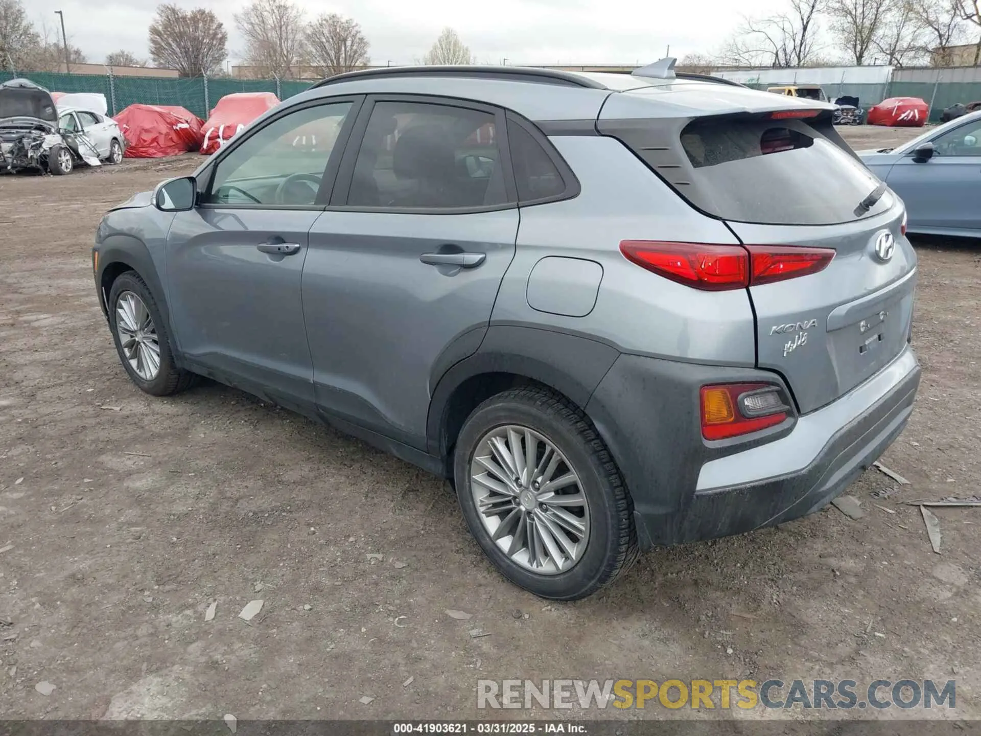 3 Photograph of a damaged car KM8K6CAA6LU448963 HYUNDAI KONA 2020