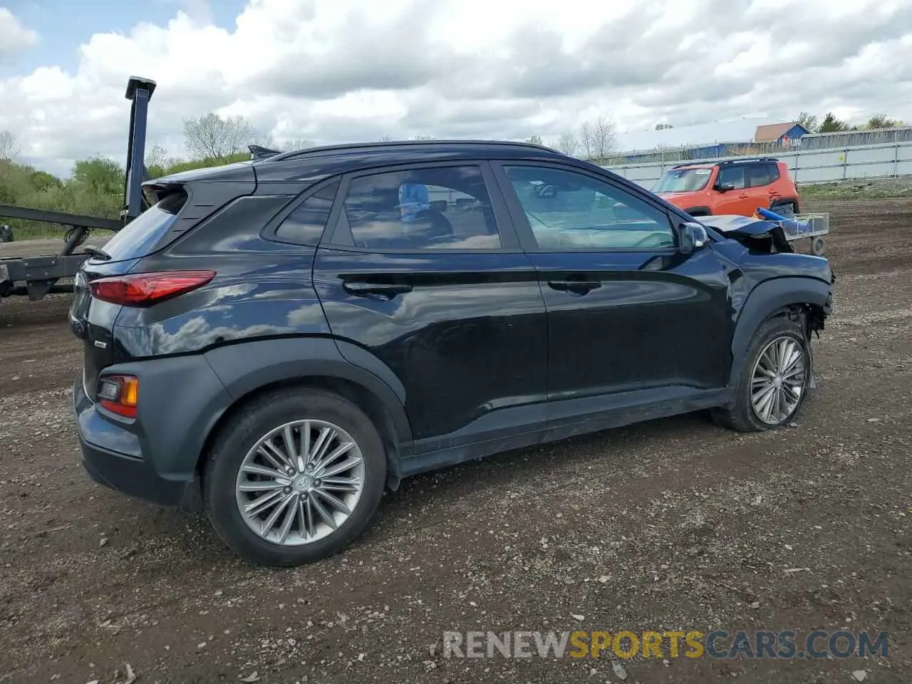 3 Фотография поврежденного автомобиля KM8K6CAA7LU478893 HYUNDAI KONA 2020