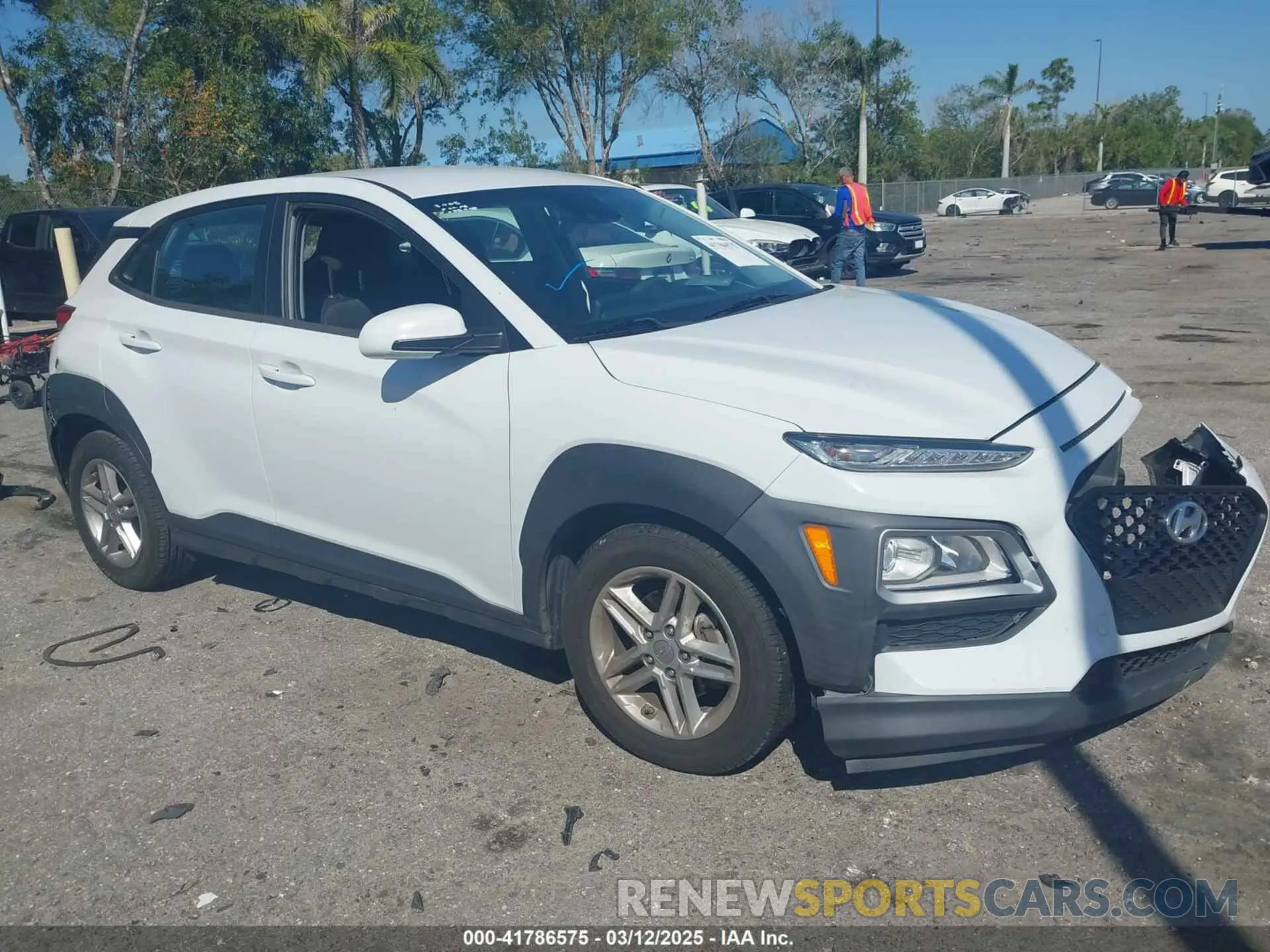 1 Photograph of a damaged car KM8K12AA0MU644343 HYUNDAI KONA 2021
