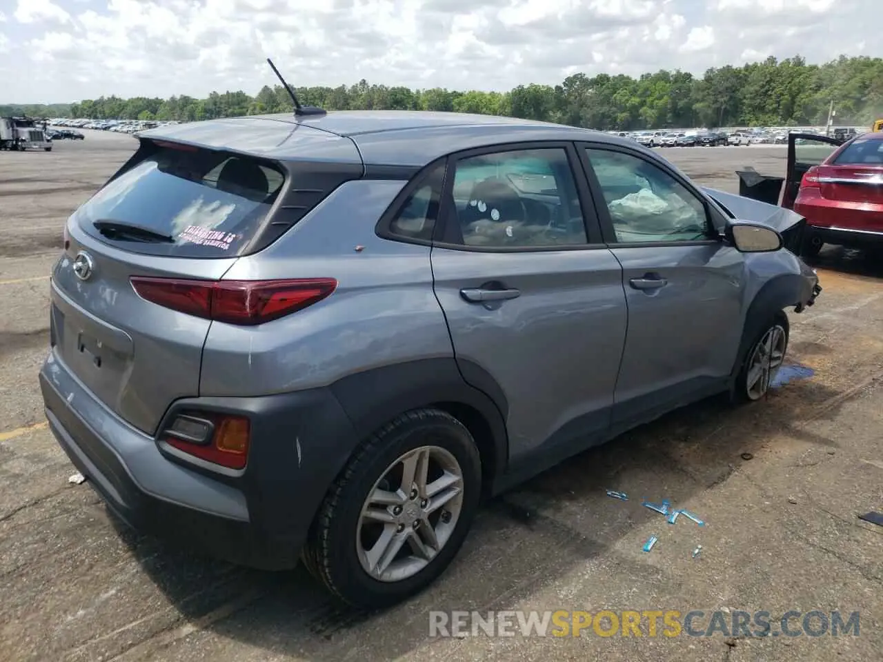 3 Photograph of a damaged car KM8K12AA0MU663698 HYUNDAI KONA 2021