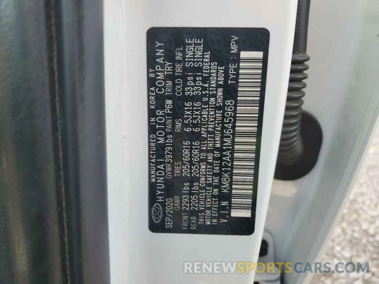 13 Photograph of a damaged car KM8K12AA1MU645968 HYUNDAI KONA 2021