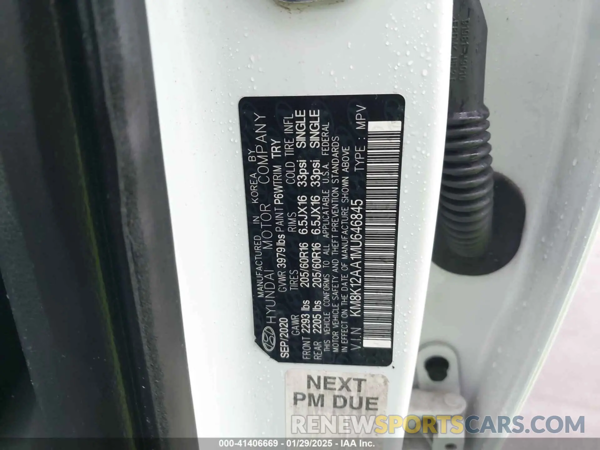 9 Фотография поврежденного автомобиля KM8K12AA1MU646845 HYUNDAI KONA 2021