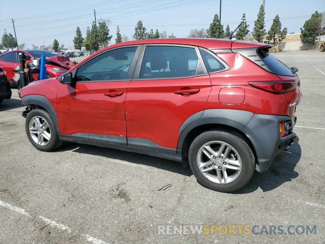 2 Photograph of a damaged car KM8K12AA3MU703644 HYUNDAI KONA 2021
