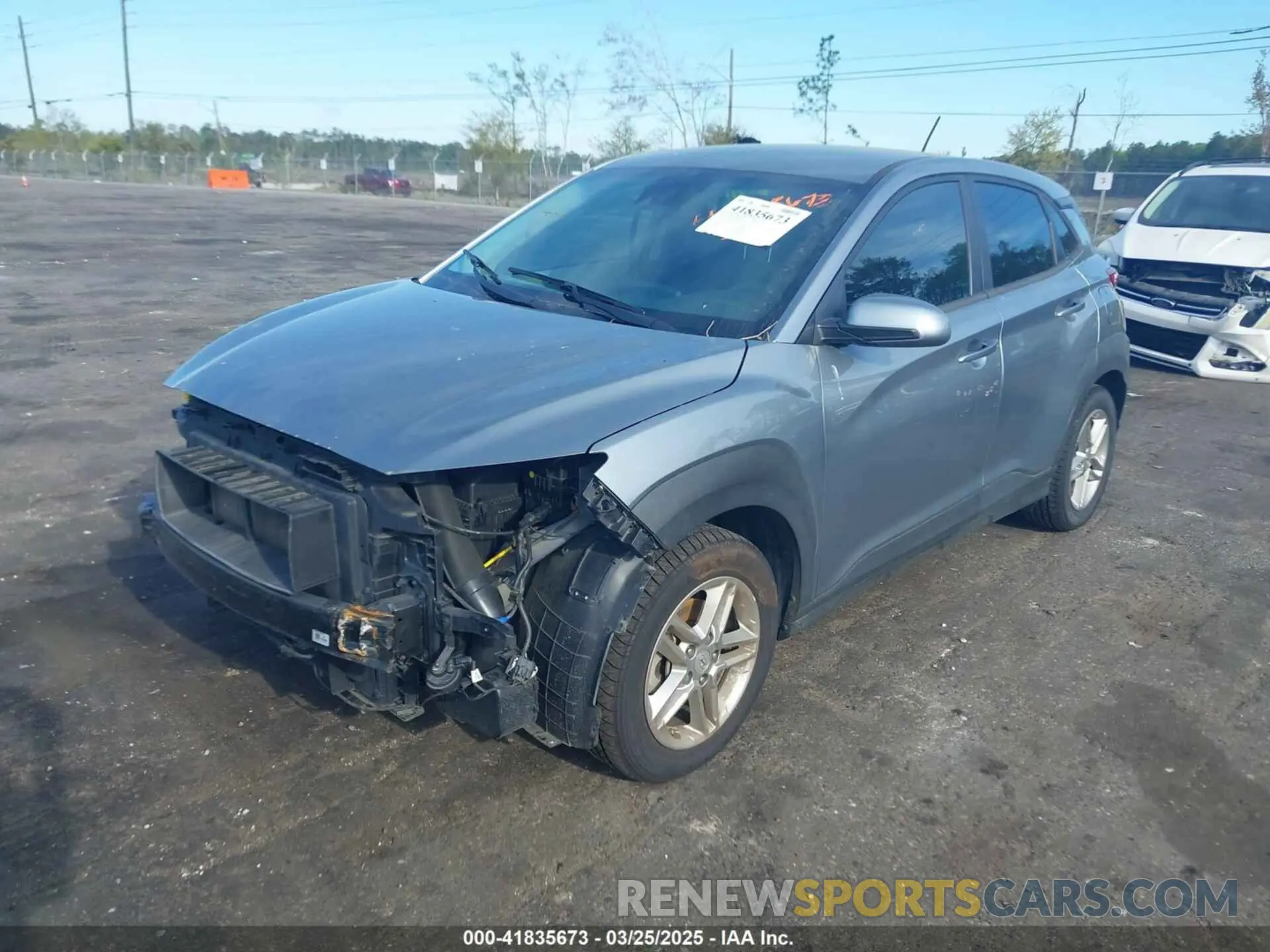 2 Фотография поврежденного автомобиля KM8K12AA4MU642367 HYUNDAI KONA 2021
