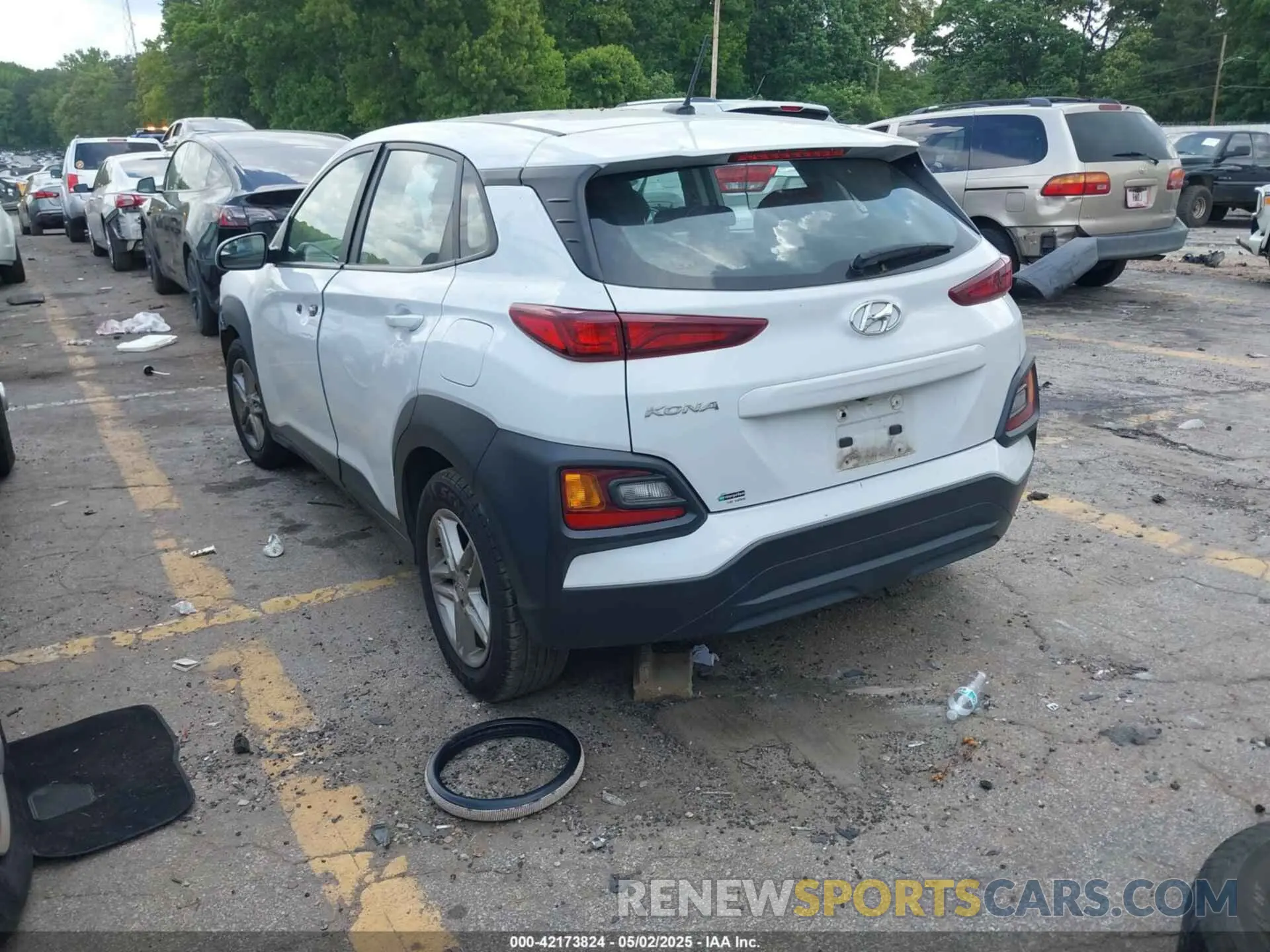 3 Photograph of a damaged car KM8K12AA5MU642460 HYUNDAI KONA 2021