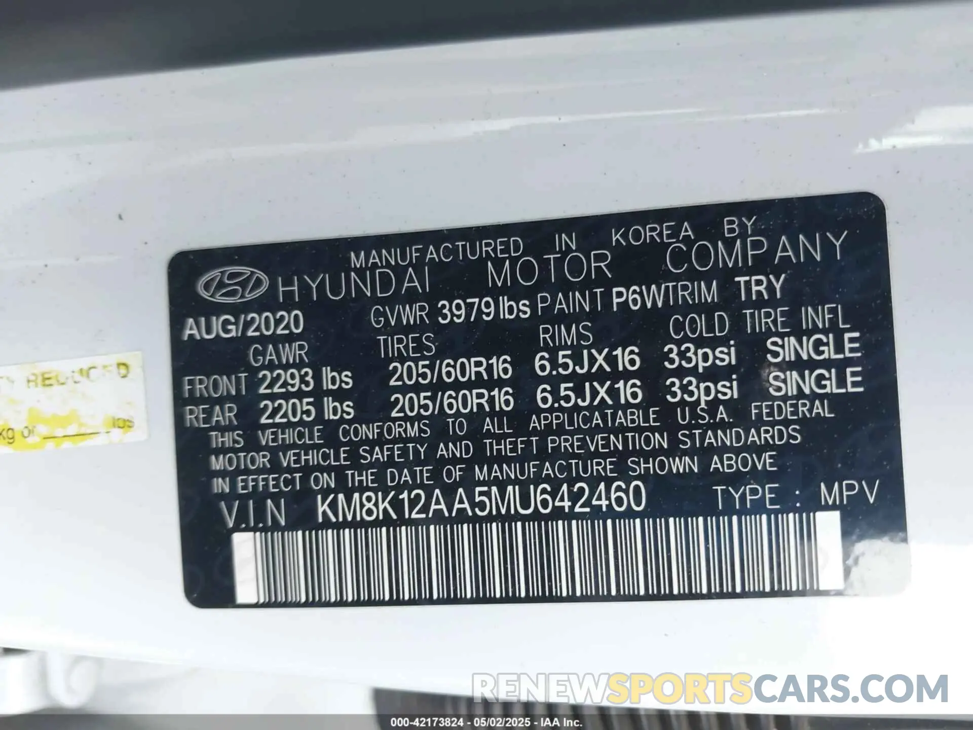 9 Photograph of a damaged car KM8K12AA5MU642460 HYUNDAI KONA 2021