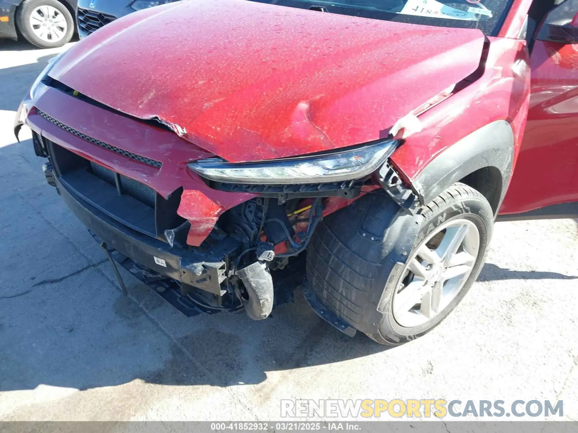 6 Photograph of a damaged car KM8K12AA7MU645814 HYUNDAI KONA 2021