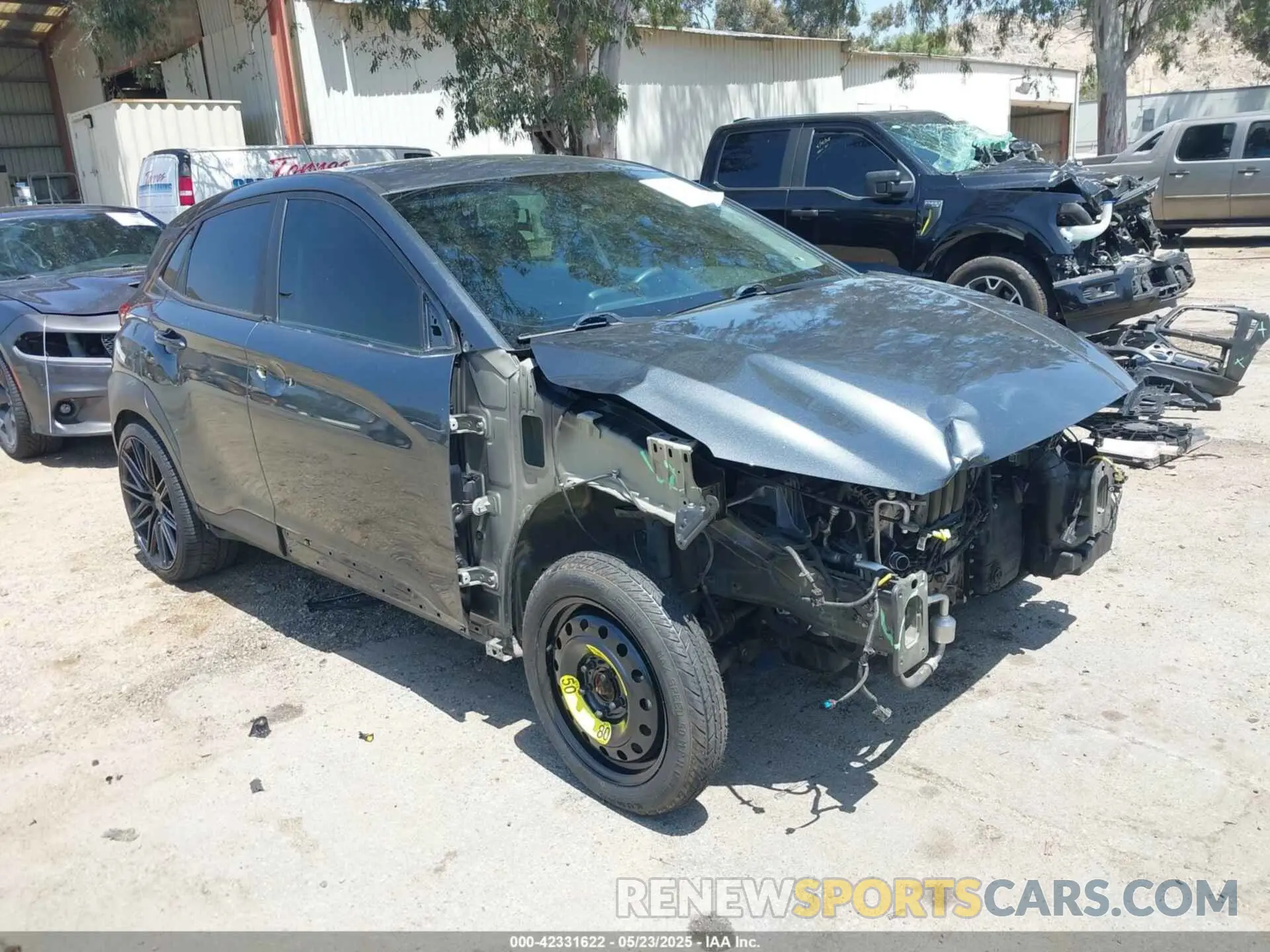 1 Photograph of a damaged car KM8K12AAXMU672103 HYUNDAI KONA 2021