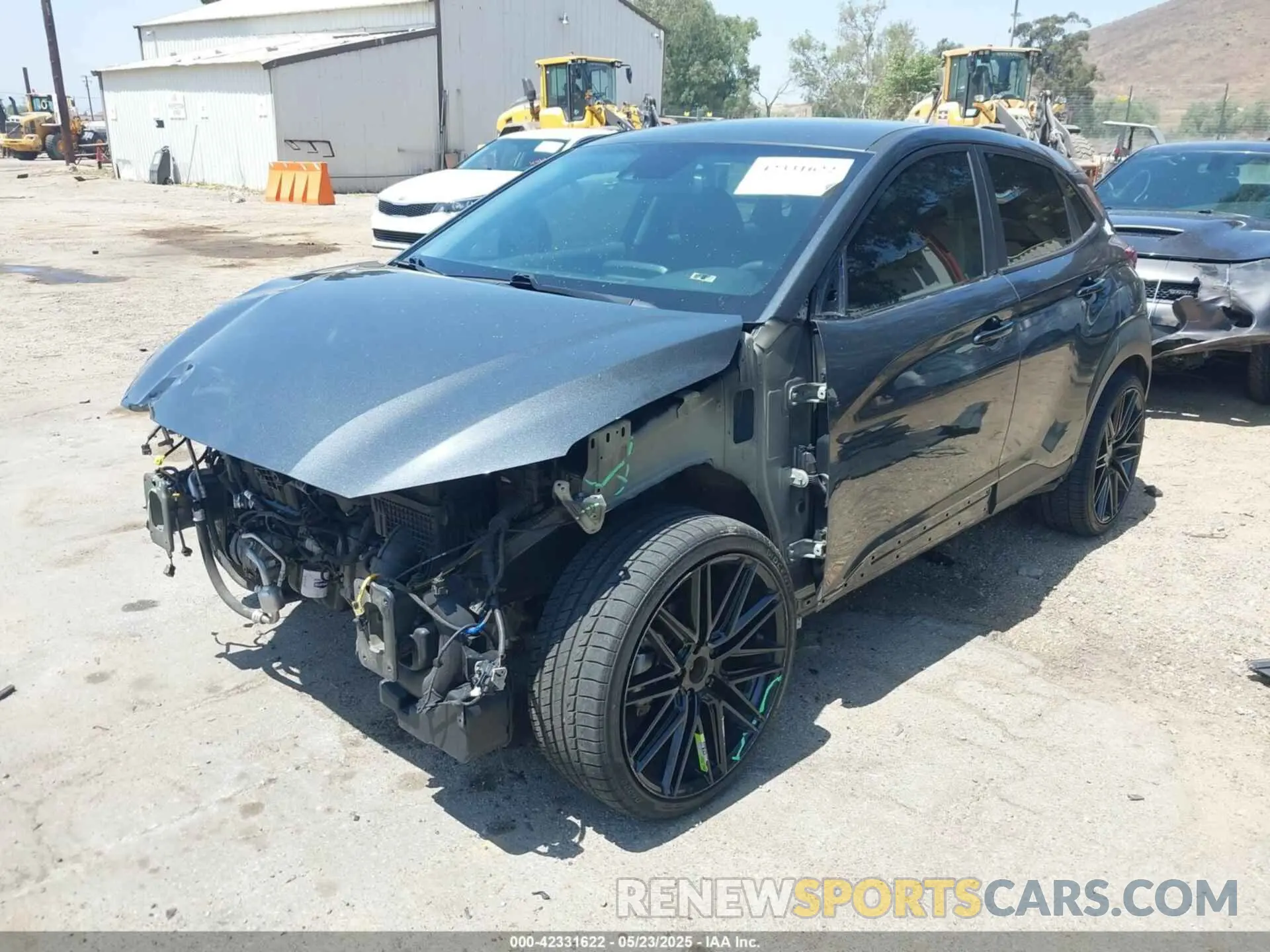 2 Photograph of a damaged car KM8K12AAXMU672103 HYUNDAI KONA 2021