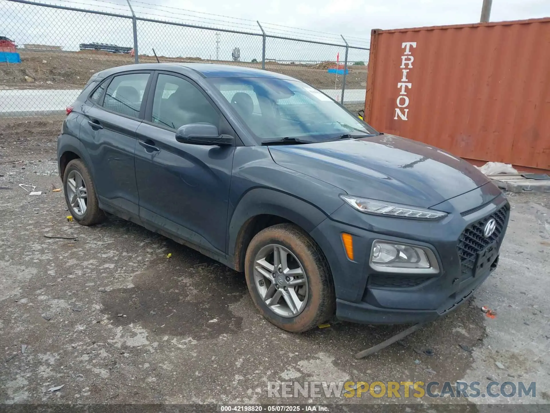 1 Photograph of a damaged car KM8K1CAA0MU679602 HYUNDAI KONA 2021