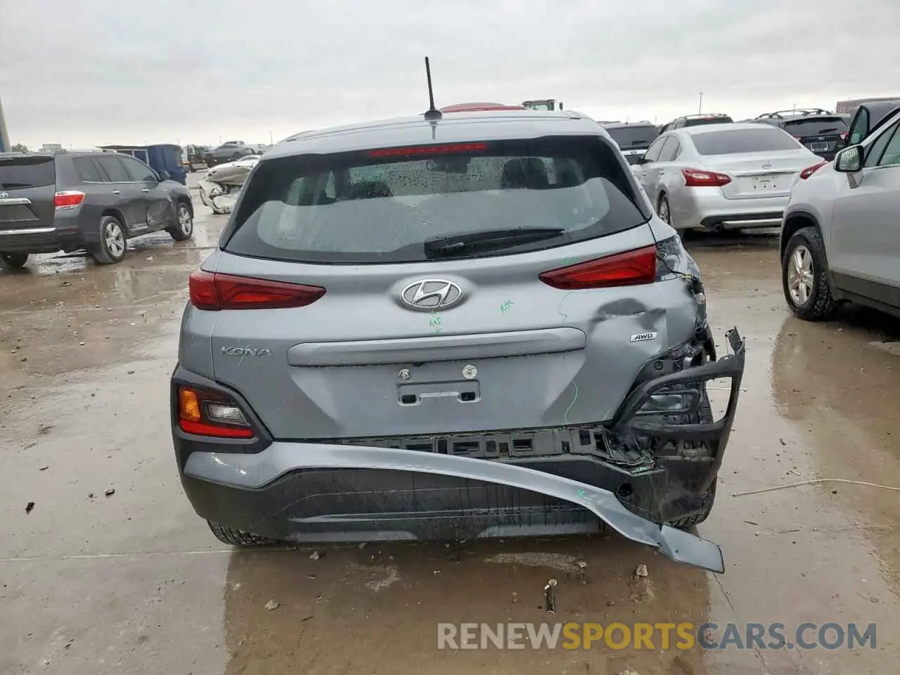 6 Фотография поврежденного автомобиля KM8K1CAA1MU691161 HYUNDAI KONA 2021