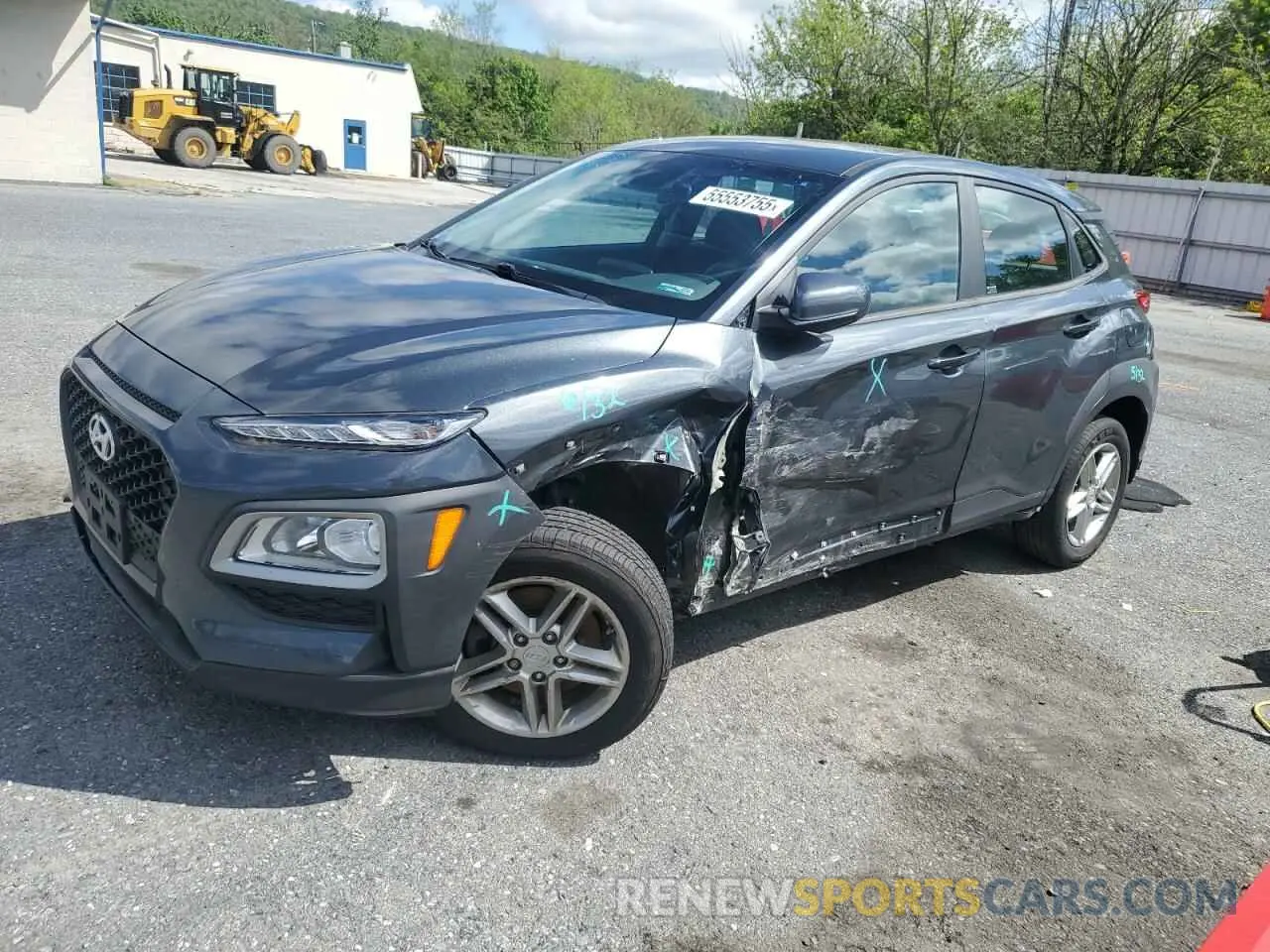 1 Photograph of a damaged car KM8K1CAA2MU646536 HYUNDAI KONA 2021