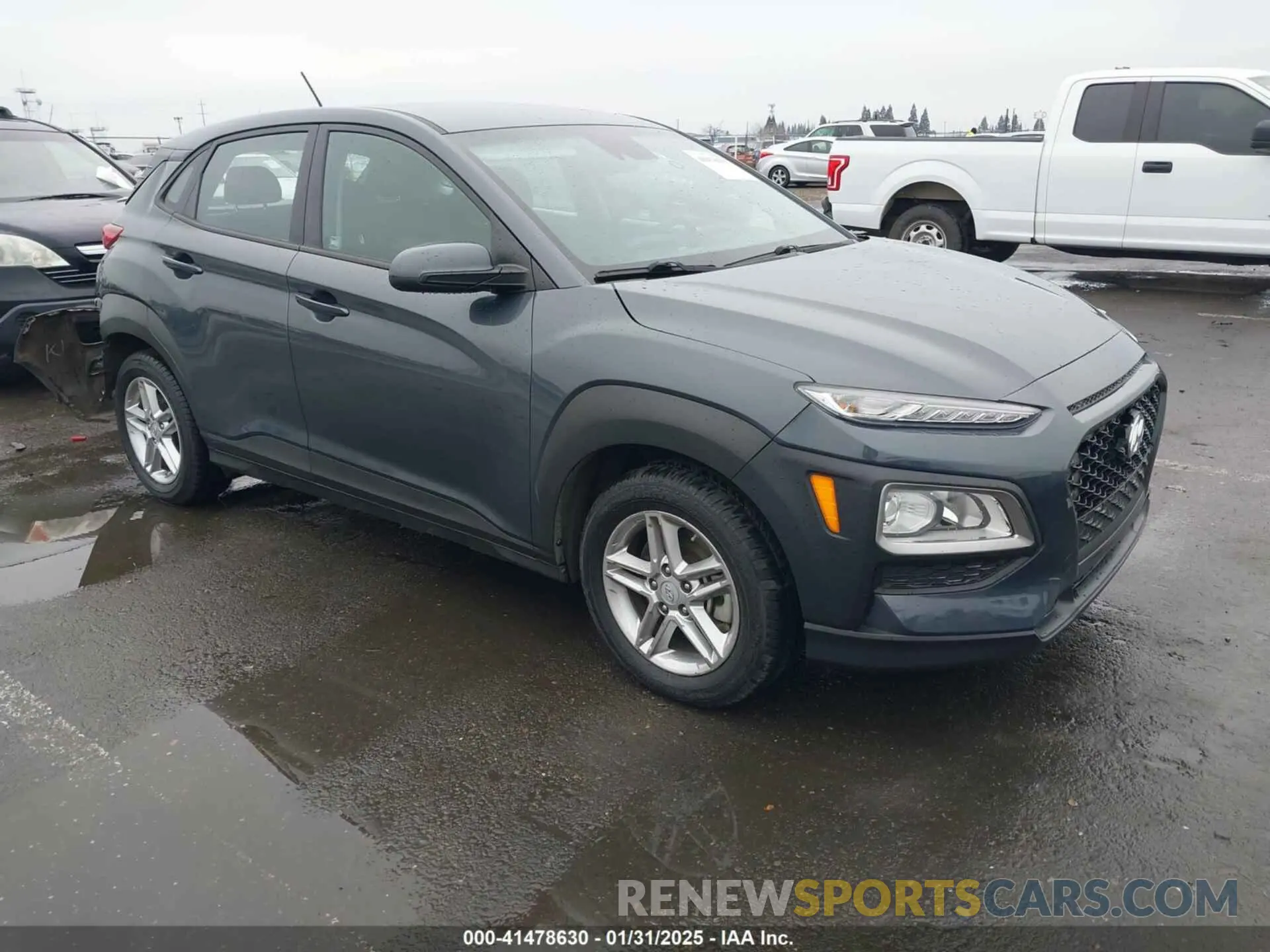 1 Photograph of a damaged car KM8K1CAA2MU692321 HYUNDAI KONA 2021