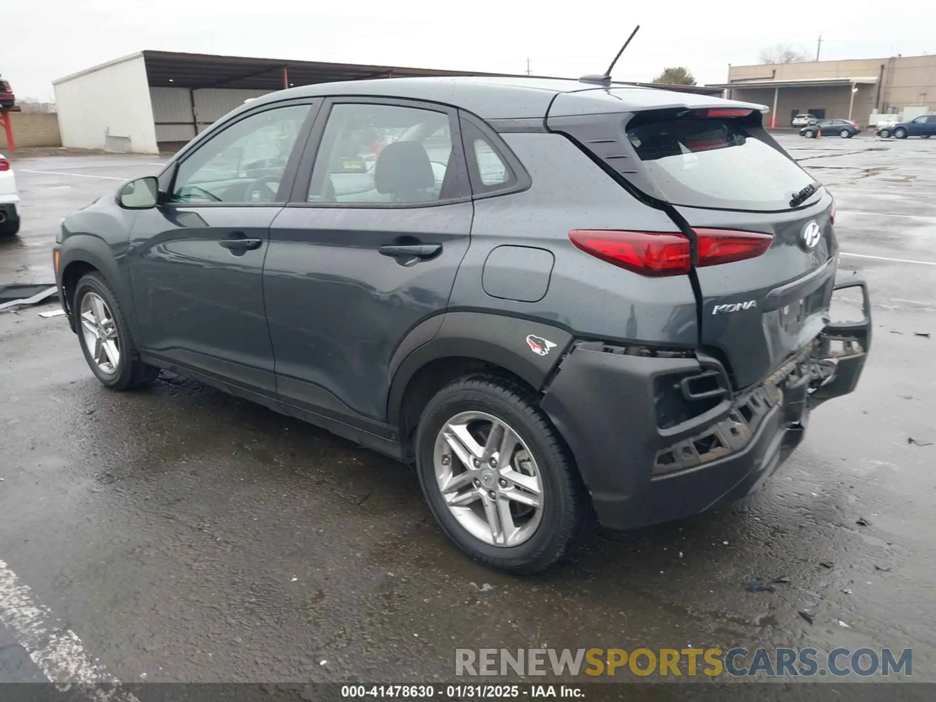 3 Photograph of a damaged car KM8K1CAA2MU692321 HYUNDAI KONA 2021