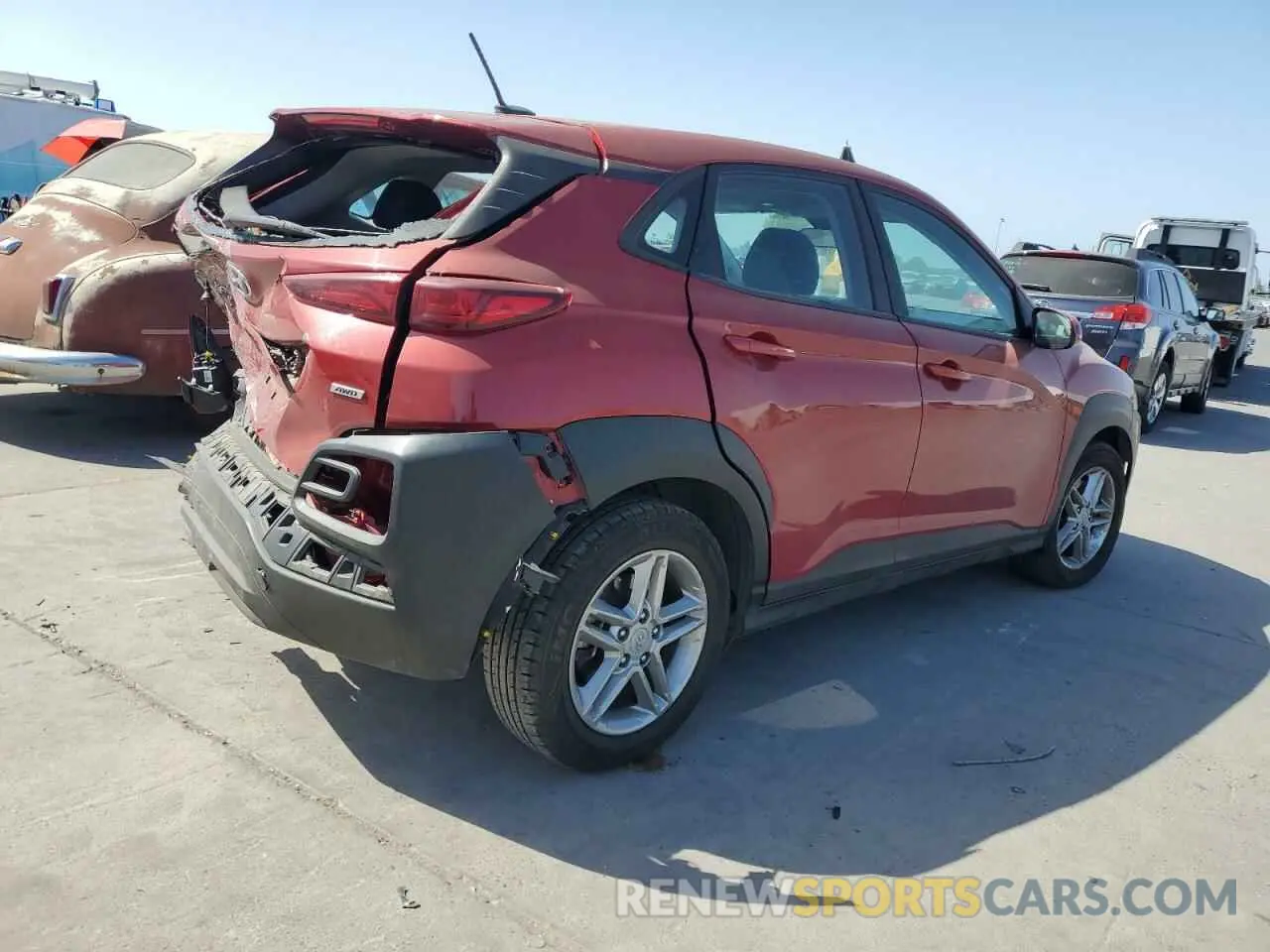 3 Фотография поврежденного автомобиля KM8K1CAA2MU748175 HYUNDAI KONA 2021