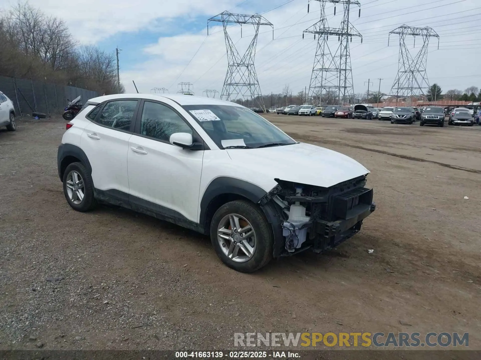 1 Photograph of a damaged car KM8K1CAA3MU745706 HYUNDAI KONA 2021