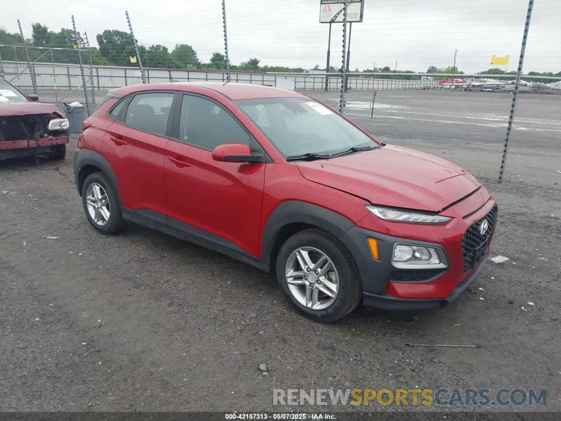1 Photograph of a damaged car KM8K1CAA4MU633934 HYUNDAI KONA 2021