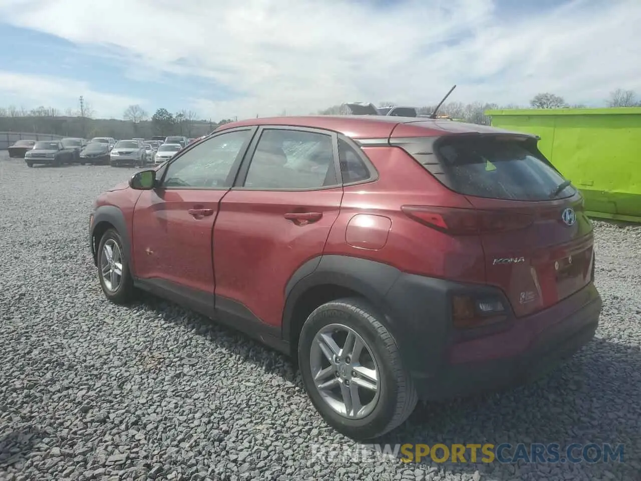 2 Photograph of a damaged car KM8K1CAA4MU644545 HYUNDAI KONA 2021