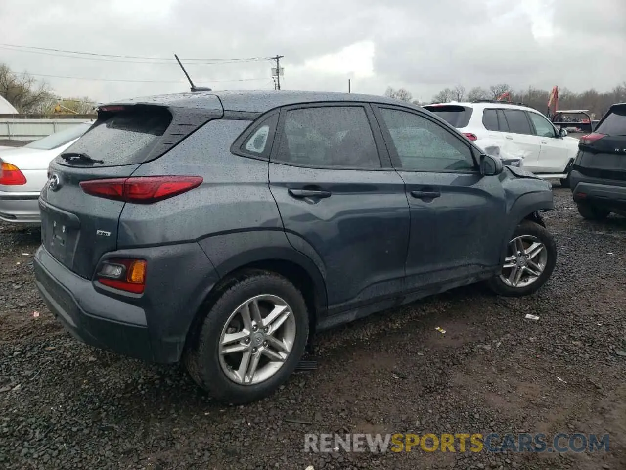 3 Фотография поврежденного автомобиля KM8K1CAA4MU705330 HYUNDAI KONA 2021