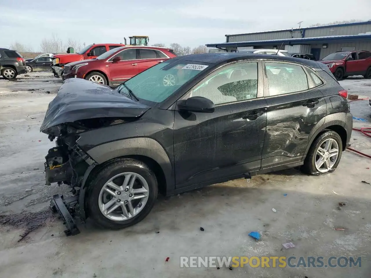 1 Photograph of a damaged car KM8K1CAA5MU660463 HYUNDAI KONA 2021