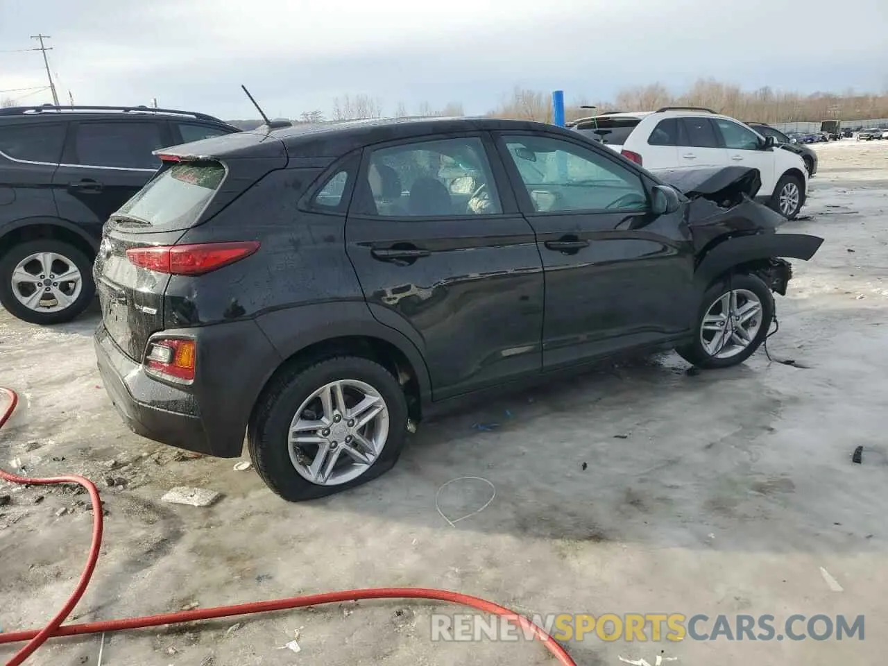 3 Photograph of a damaged car KM8K1CAA5MU660463 HYUNDAI KONA 2021