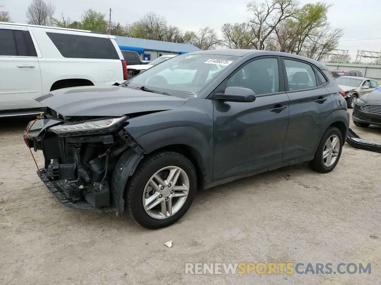1 Photograph of a damaged car KM8K1CAA7MU653062 HYUNDAI KONA 2021