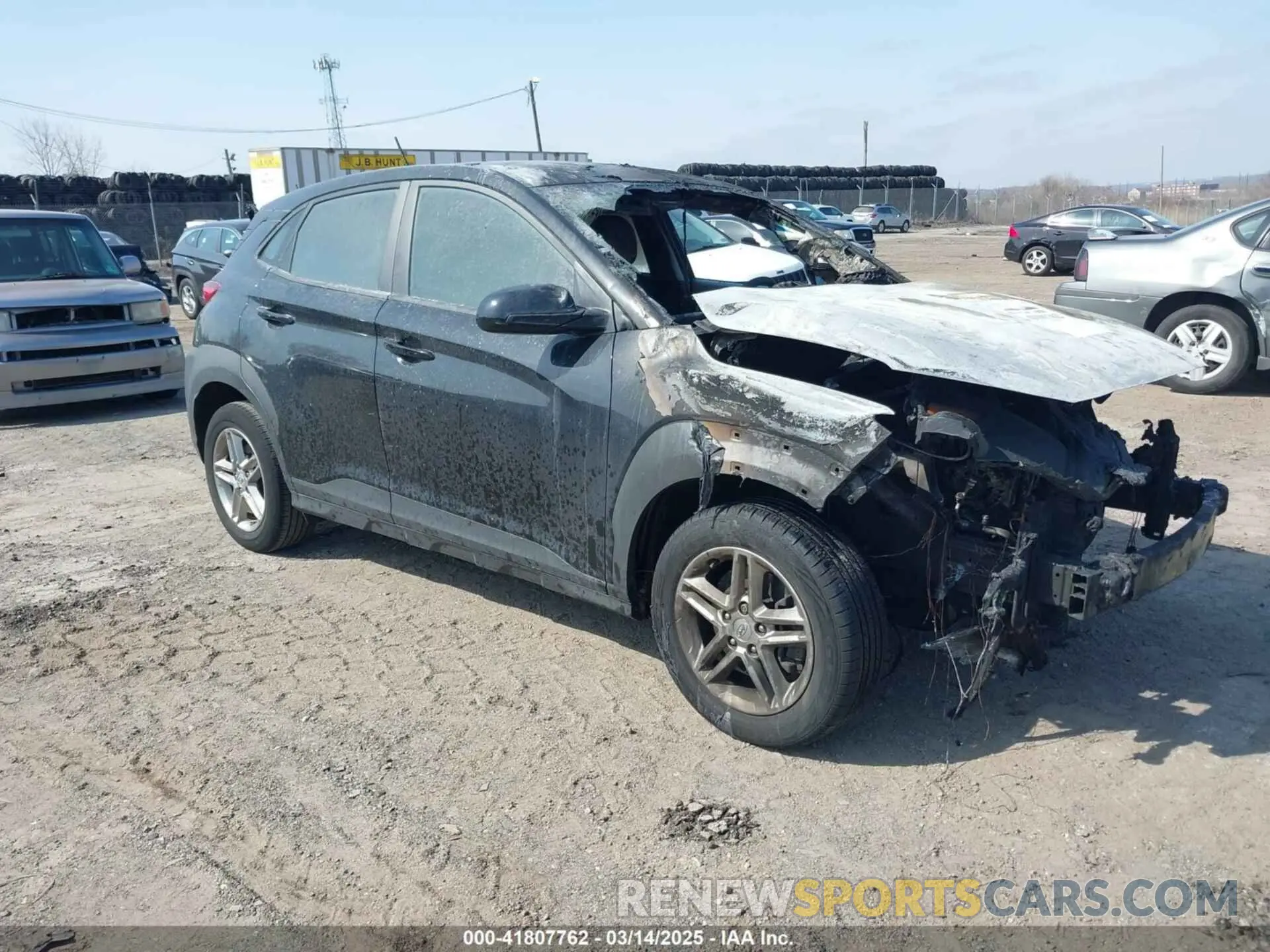 1 Photograph of a damaged car KM8K1CAA7MU746020 HYUNDAI KONA 2021