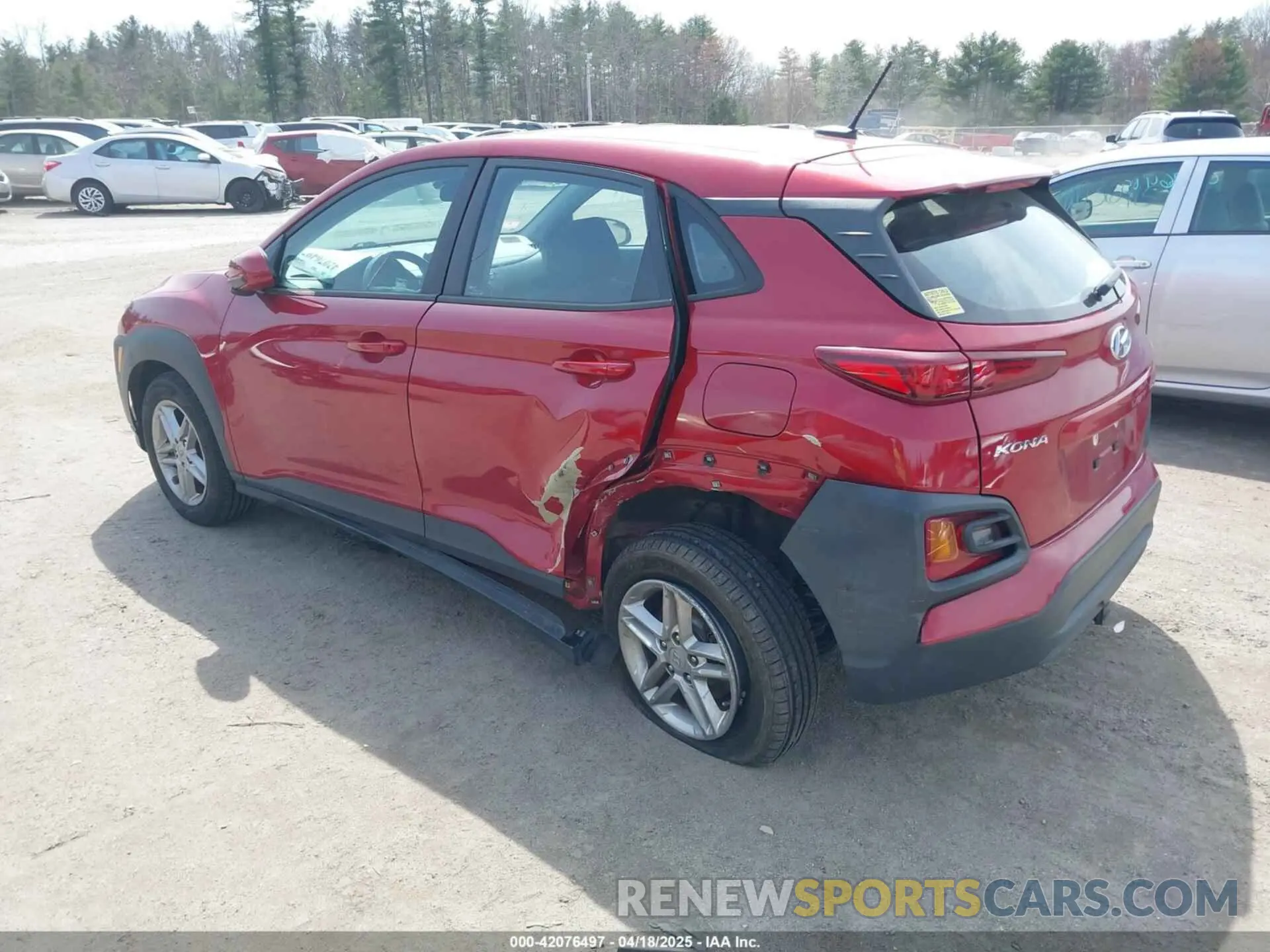 3 Photograph of a damaged car KM8K1CAA8MU676799 HYUNDAI KONA 2021