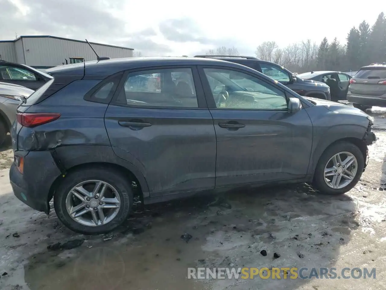 3 Photograph of a damaged car KM8K1CAA9MU610441 HYUNDAI KONA 2021
