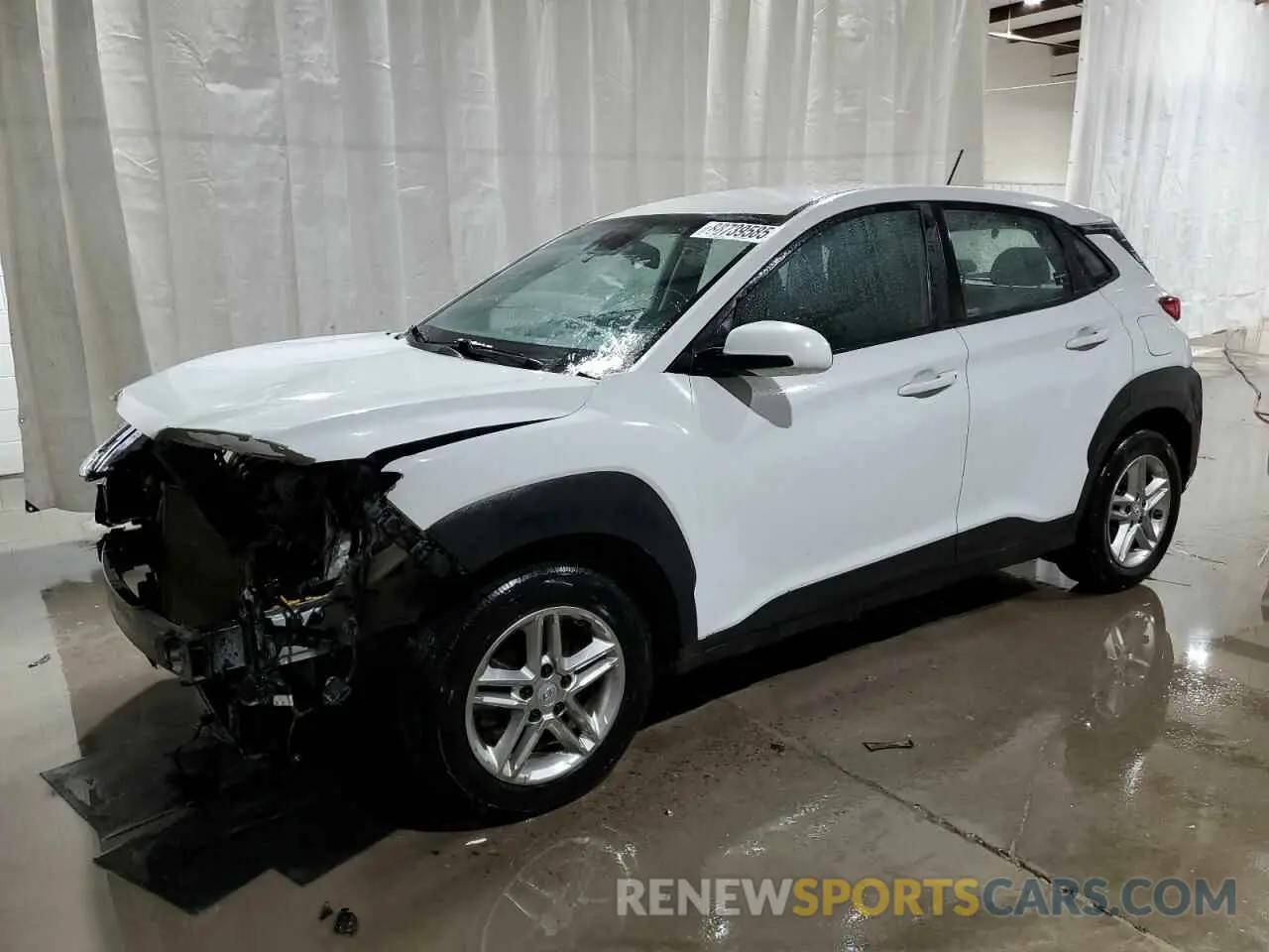 1 Photograph of a damaged car KM8K1CAA9MU693501 HYUNDAI KONA 2021
