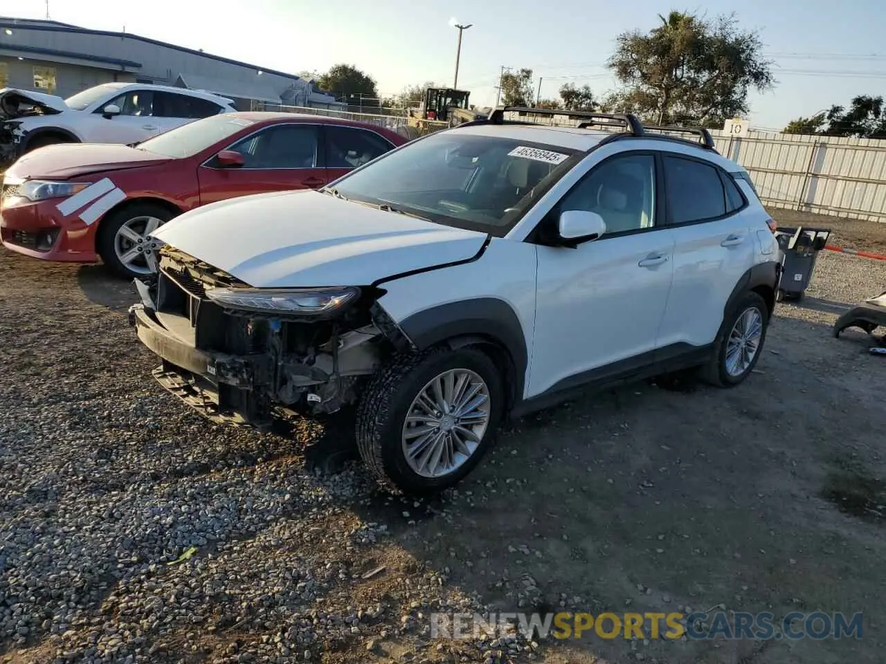 1 Photograph of a damaged car KM8K22AA1MU615656 HYUNDAI KONA 2021
