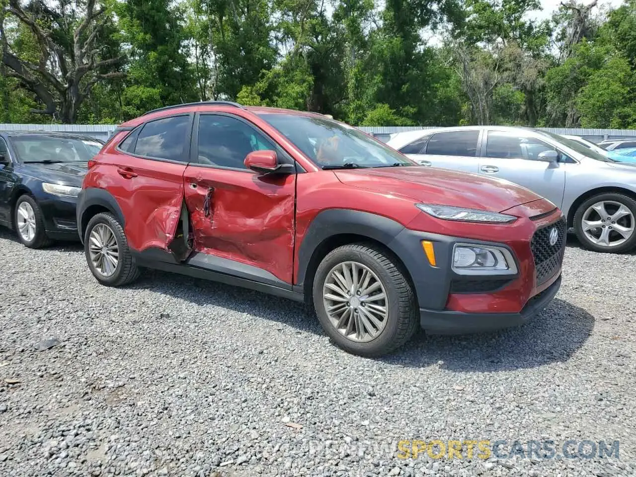 4 Фотография поврежденного автомобиля KM8K22AA2MU608098 HYUNDAI KONA 2021