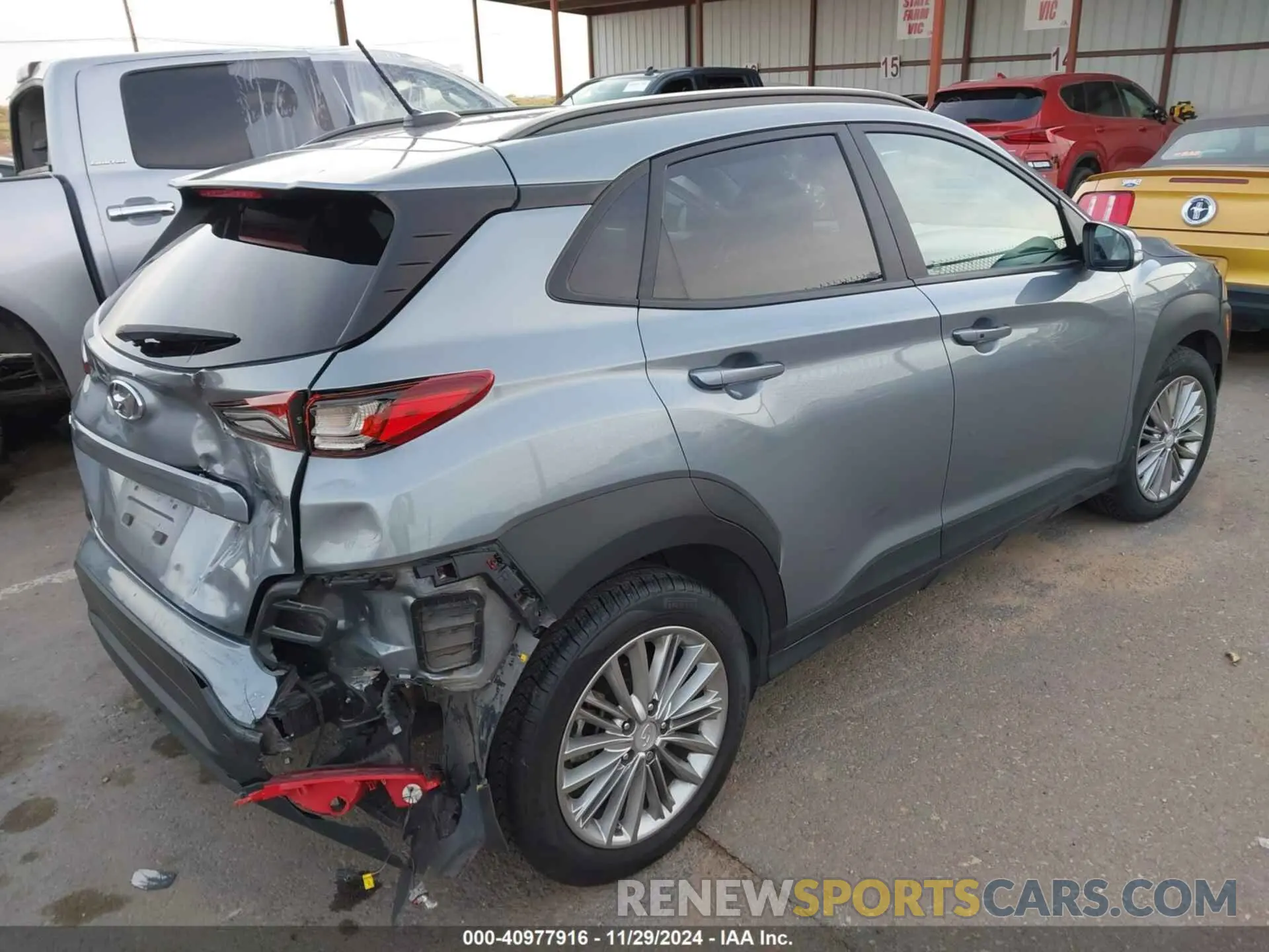 4 Фотография поврежденного автомобиля KM8K22AA4MU616767 HYUNDAI KONA 2021