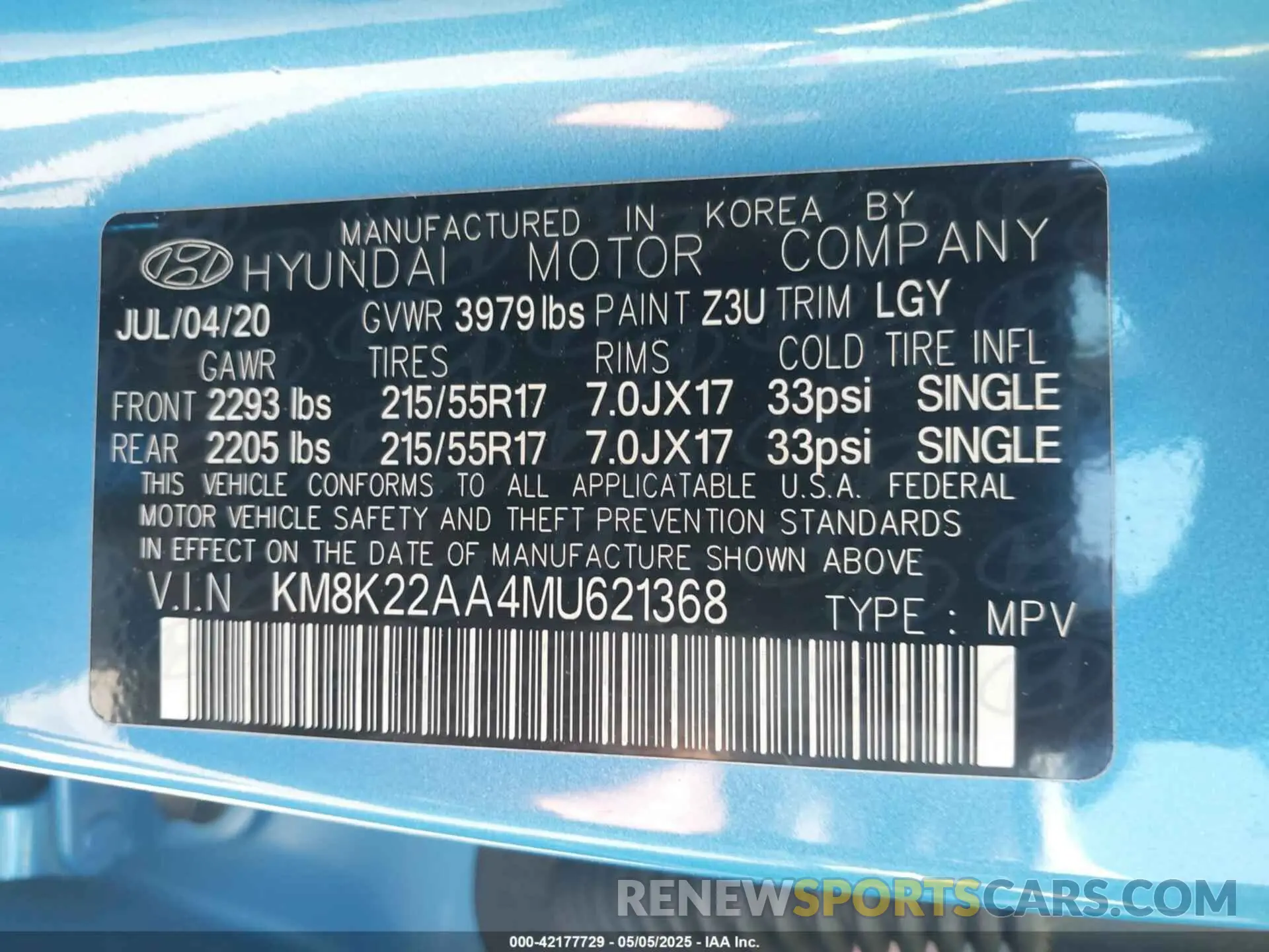 9 Photograph of a damaged car KM8K22AA4MU621368 HYUNDAI KONA 2021