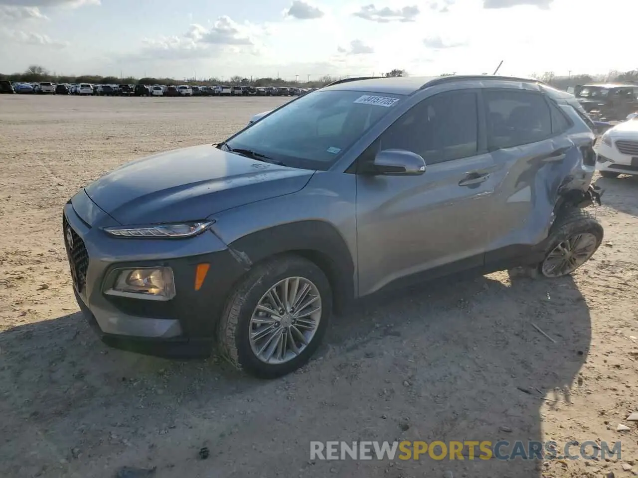1 Photograph of a damaged car KM8K22AA4MU690075 HYUNDAI KONA 2021