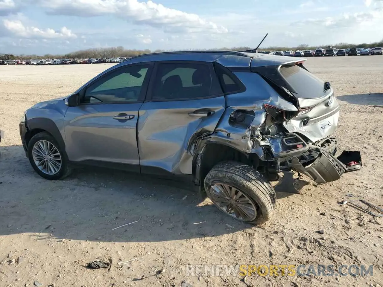 2 Photograph of a damaged car KM8K22AA4MU690075 HYUNDAI KONA 2021