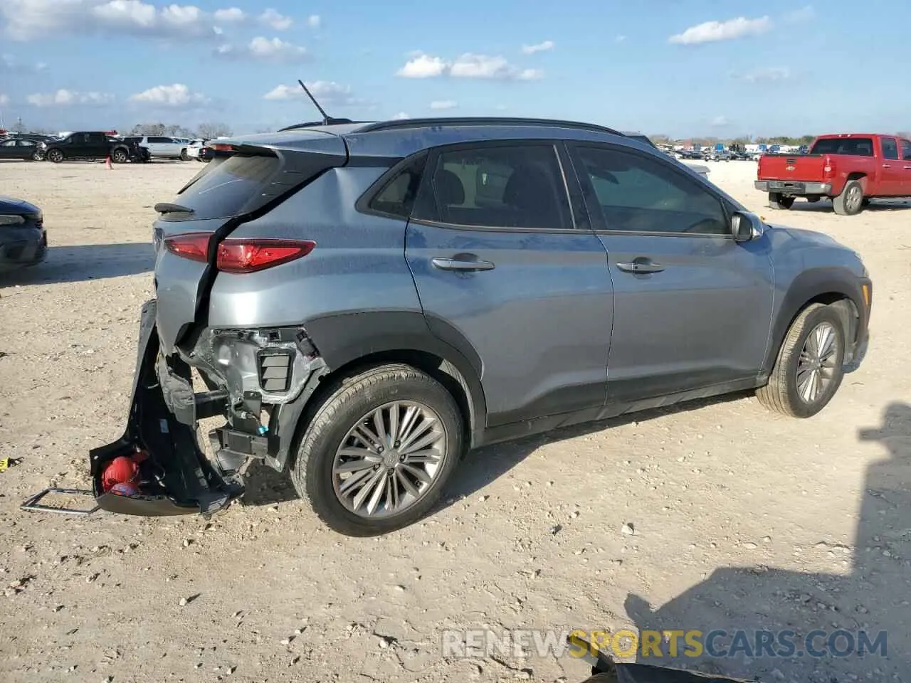 3 Photograph of a damaged car KM8K22AA4MU690075 HYUNDAI KONA 2021